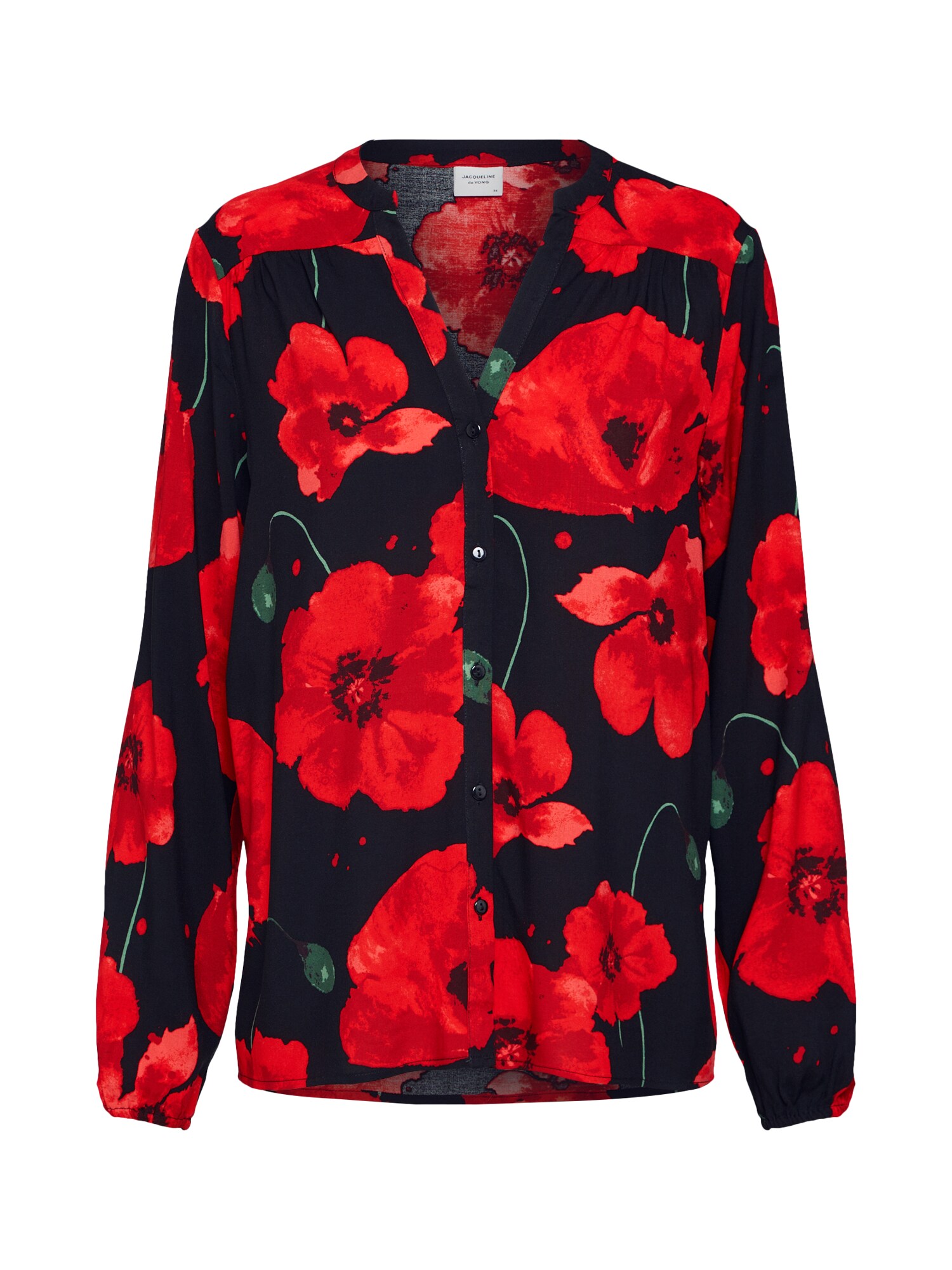 Jacqueline De Yong Dames Blouse Rood Zwart jacqueline de yong kopen in de aanbieding