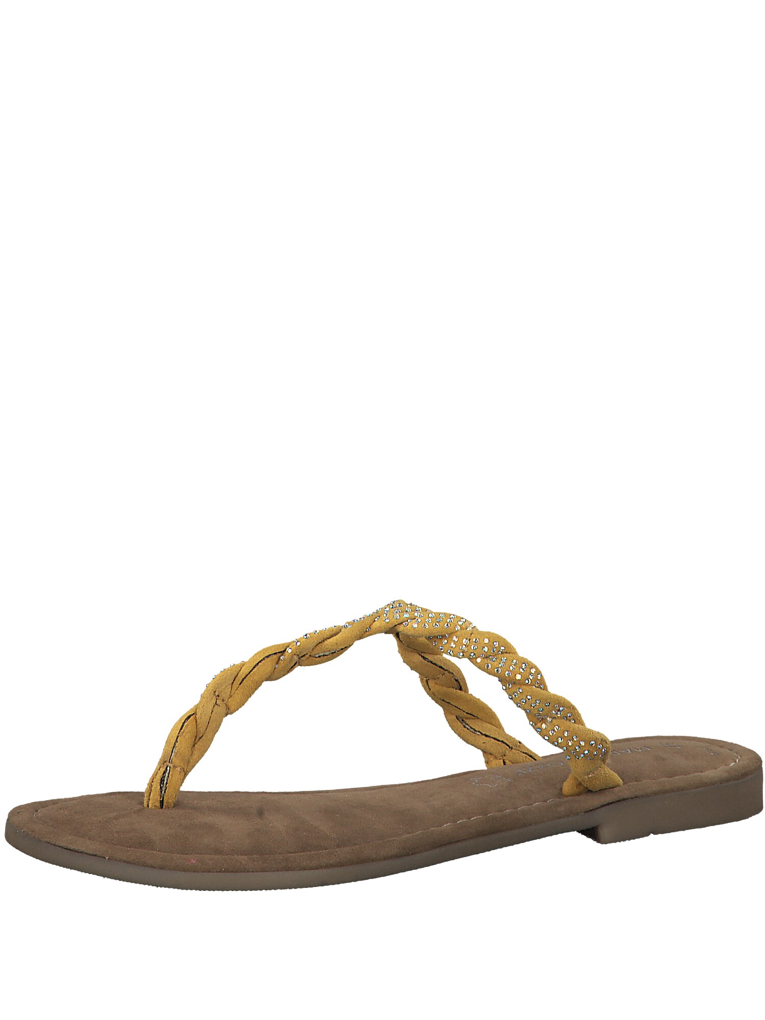 Marco Tozzi Dames Teenslipper Geel marco tozzi kopen in de aanbieding