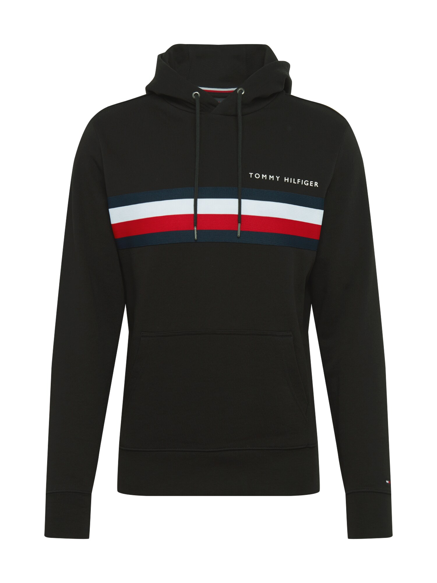 TOMMY HILFIGER Megztinis be užsegimo  balta / raudona / juoda
