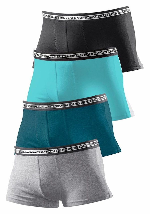 Authentic Le Jogger, Boxerky, modrá, šedá & černá, obrázek 1 z 5
