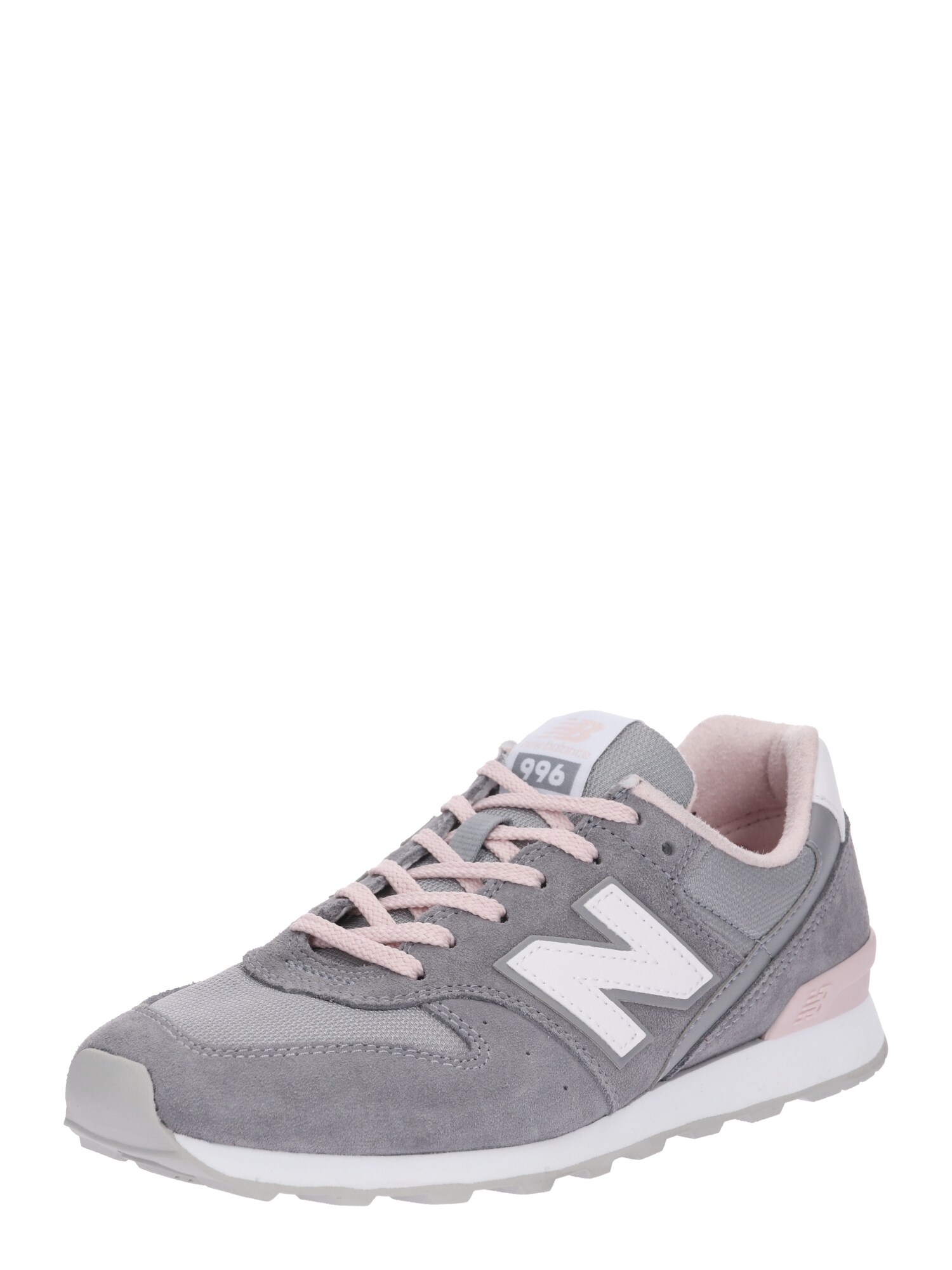 New Balance Dames Sneakers Laag Wr996 Grafiet Rose Wit new balance kopen in de aanbieding
