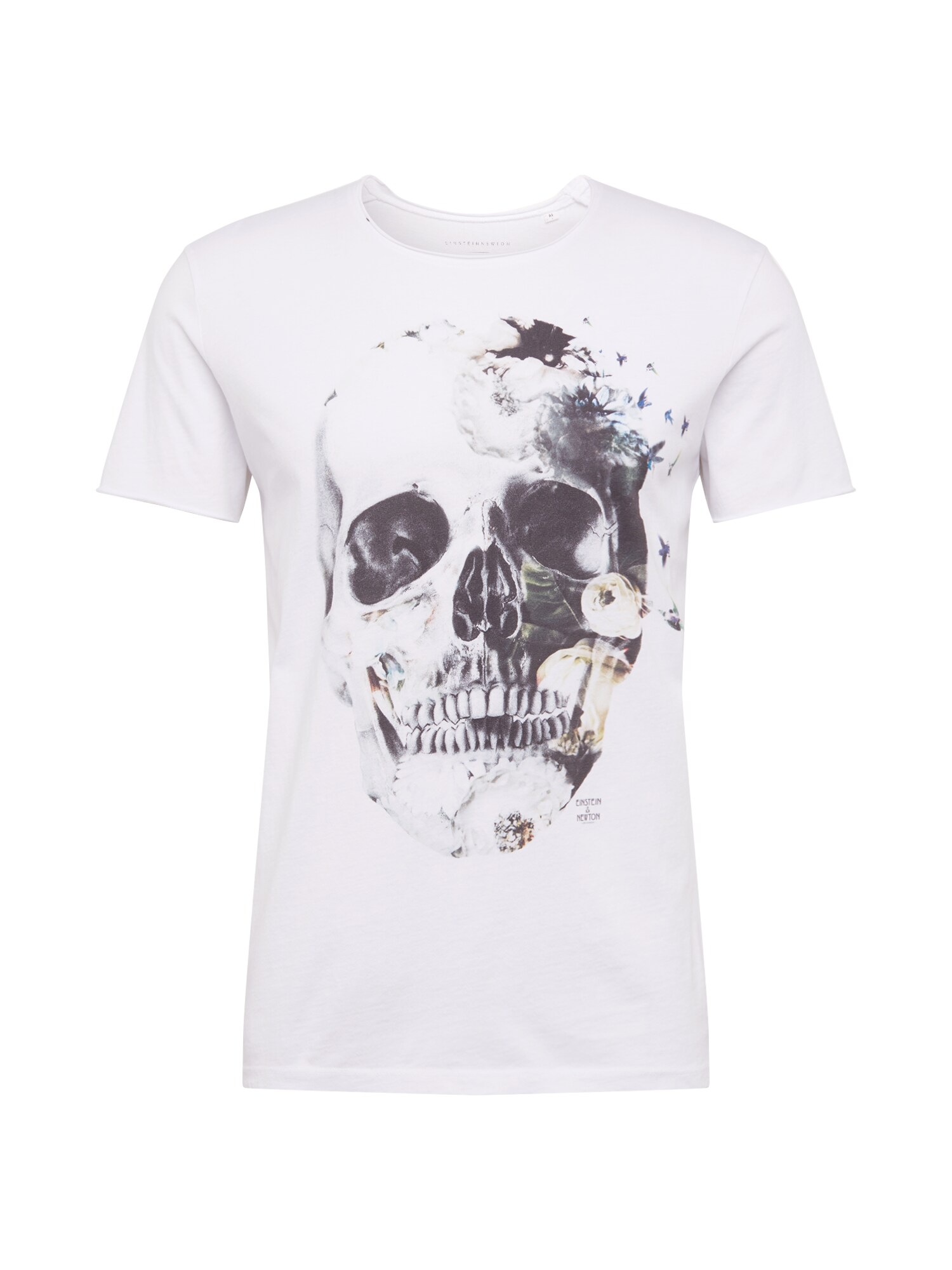 EINSTEIN & NEWTON Marškinėliai 'Bird Skull'  balta / juoda