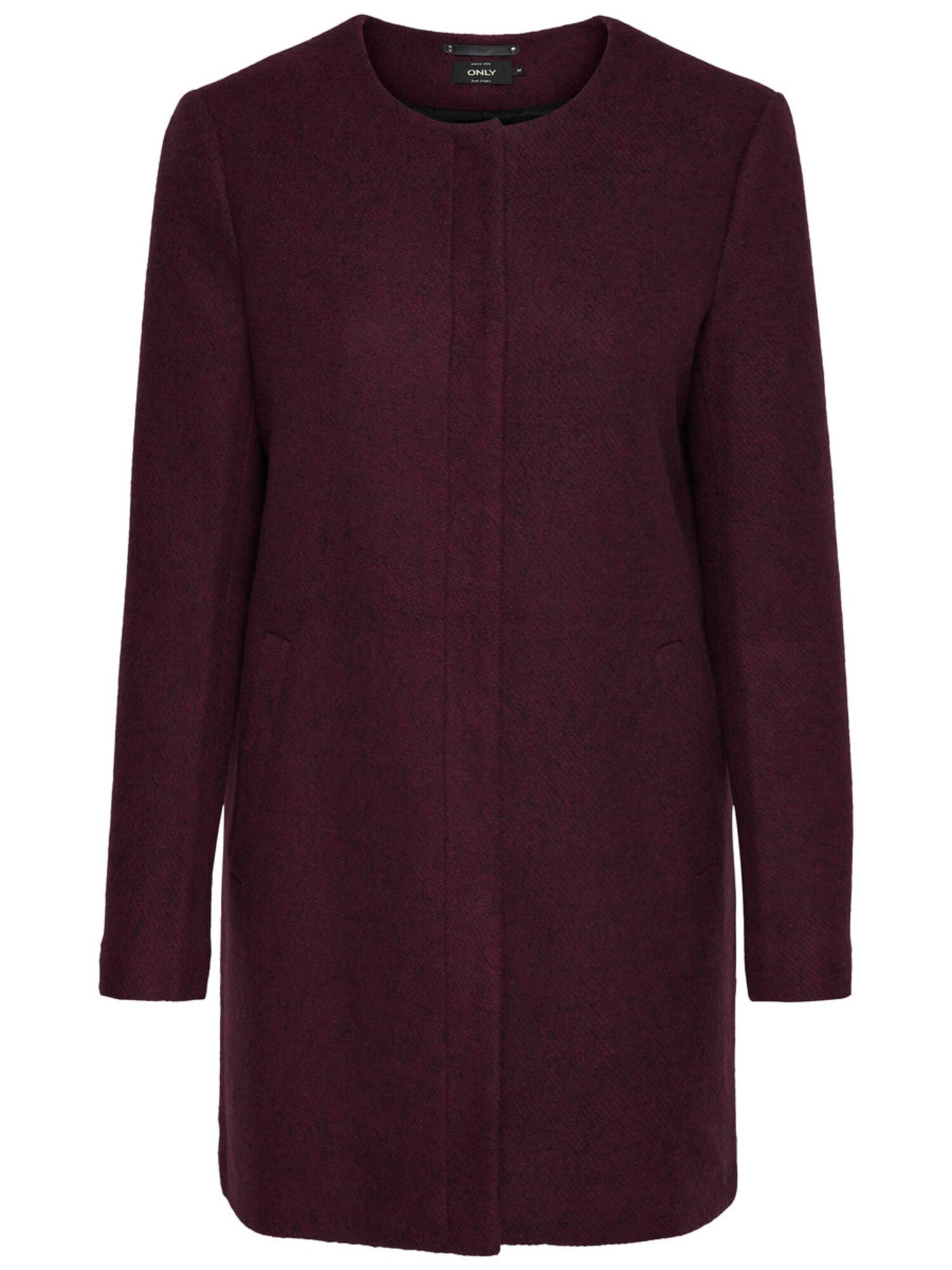 Only Dames Tussenmantel Wijnrood only kopen in de aanbieding