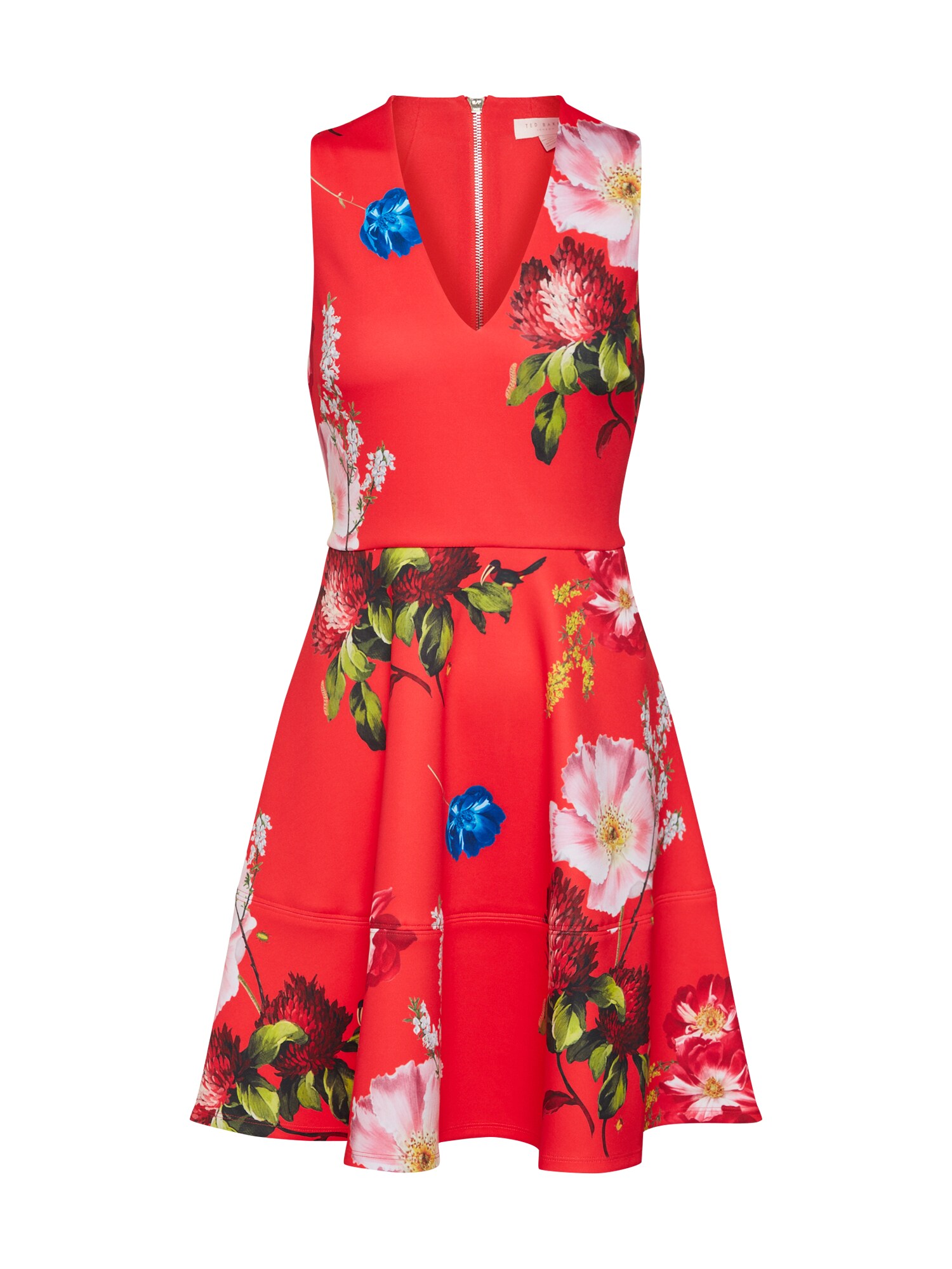 Ted Baker Dames Jurk Kinle Gemengde Kleuren Rood ted baker kopen in de aanbieding