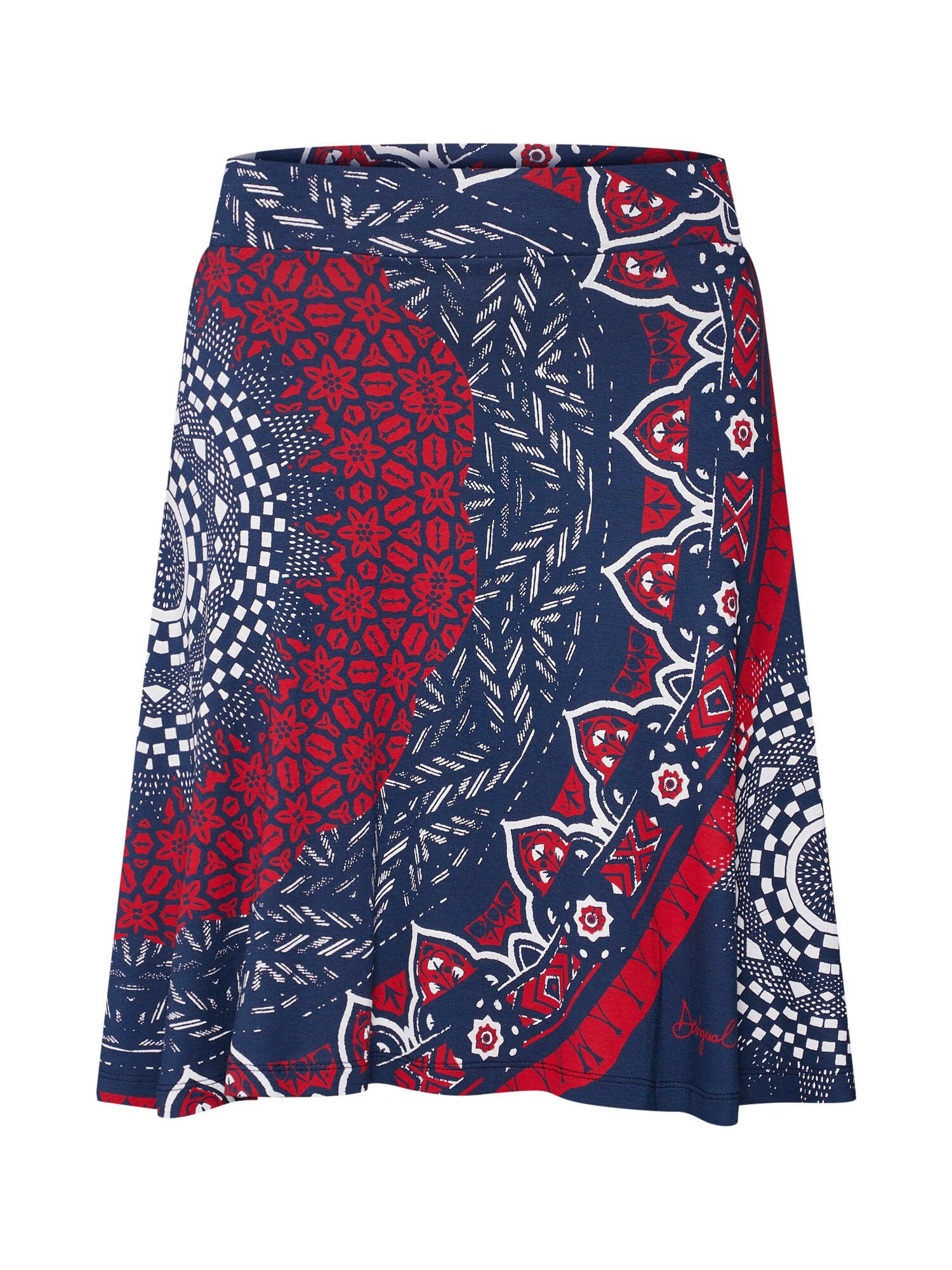 Desigual Dames Rok Fal Nise Navy Gemengde Kleuren desigual kopen in de aanbieding