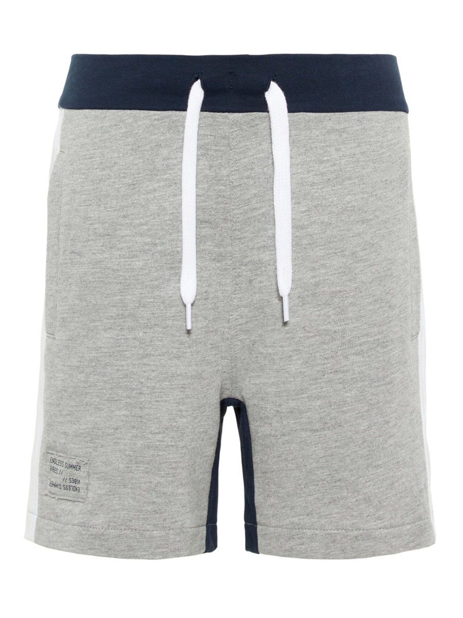 Name It Jongens Broek Donkerblauw Grijs Gemeleerd Wit name it kopen in de aanbieding