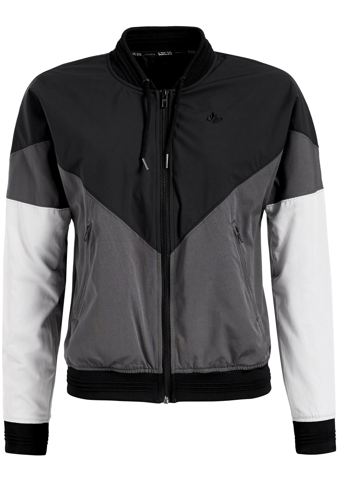 Khujo Dames Tussenjas Acata Grijs Zwart Wit khujo kopen in de aanbieding