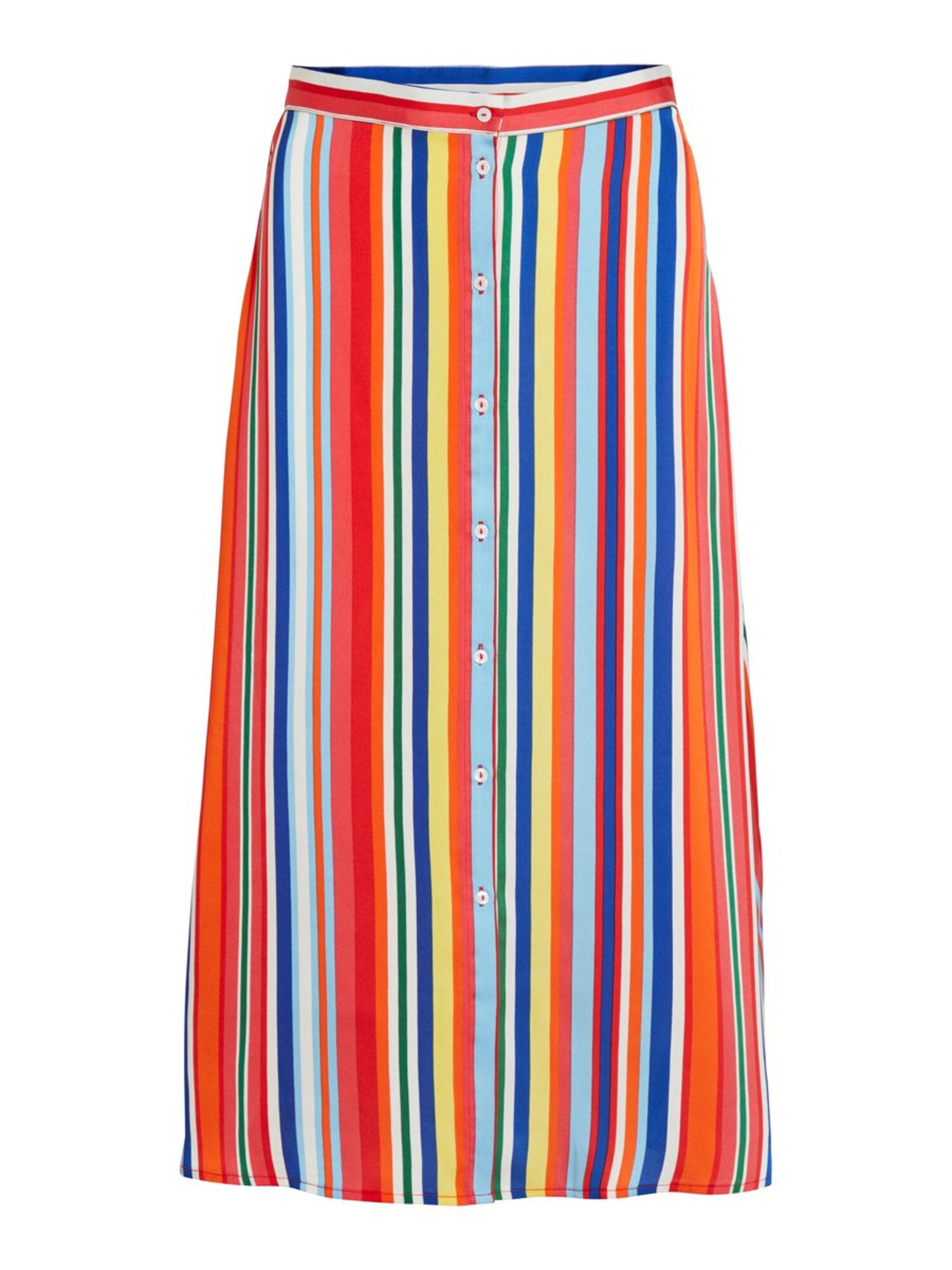 Vila Dames Rok Gemengde Kleuren Oranjerood vila kopen in de aanbieding