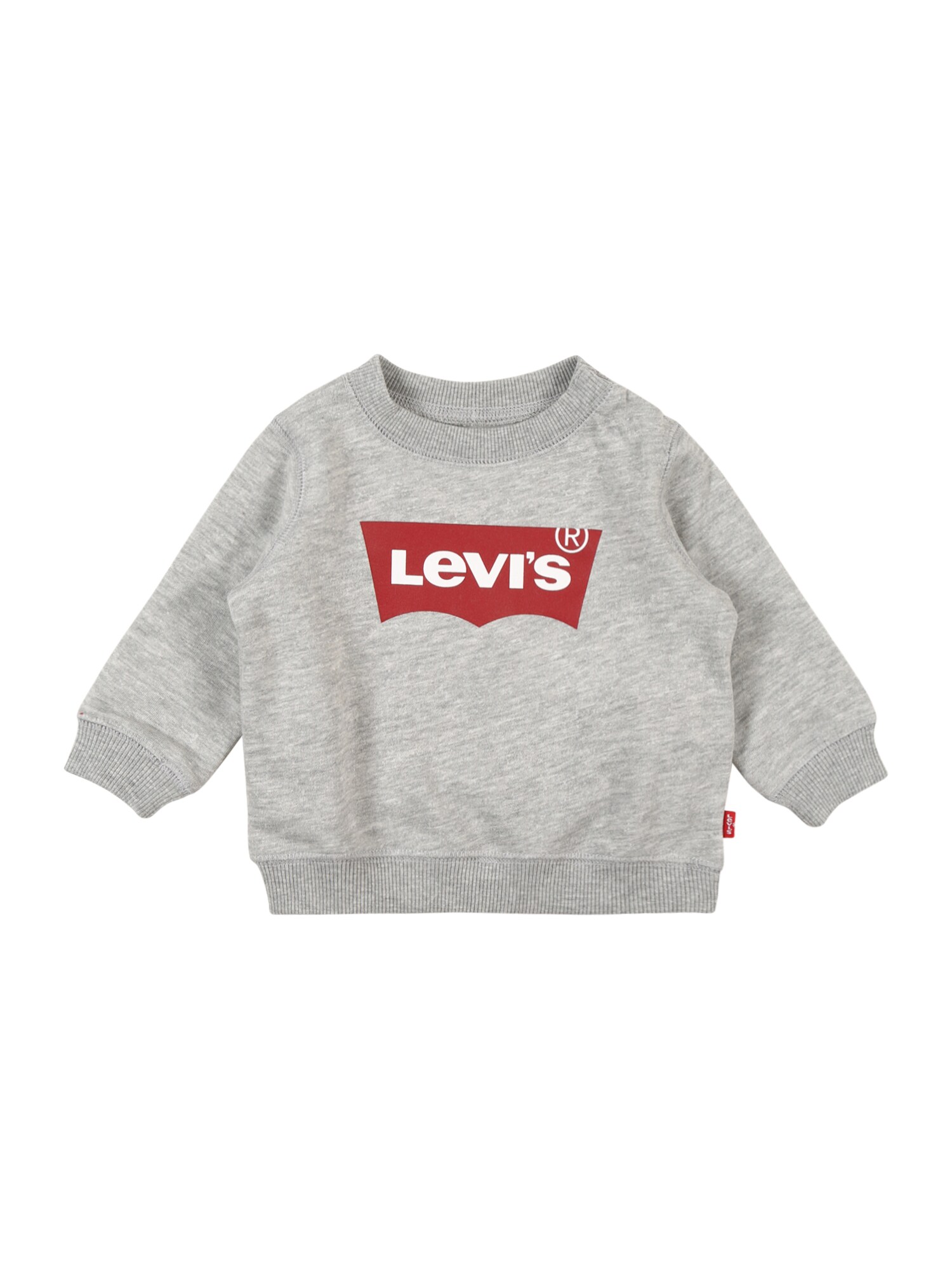 Levi's Kids Mikina  sivá melírovaná / červená / biela