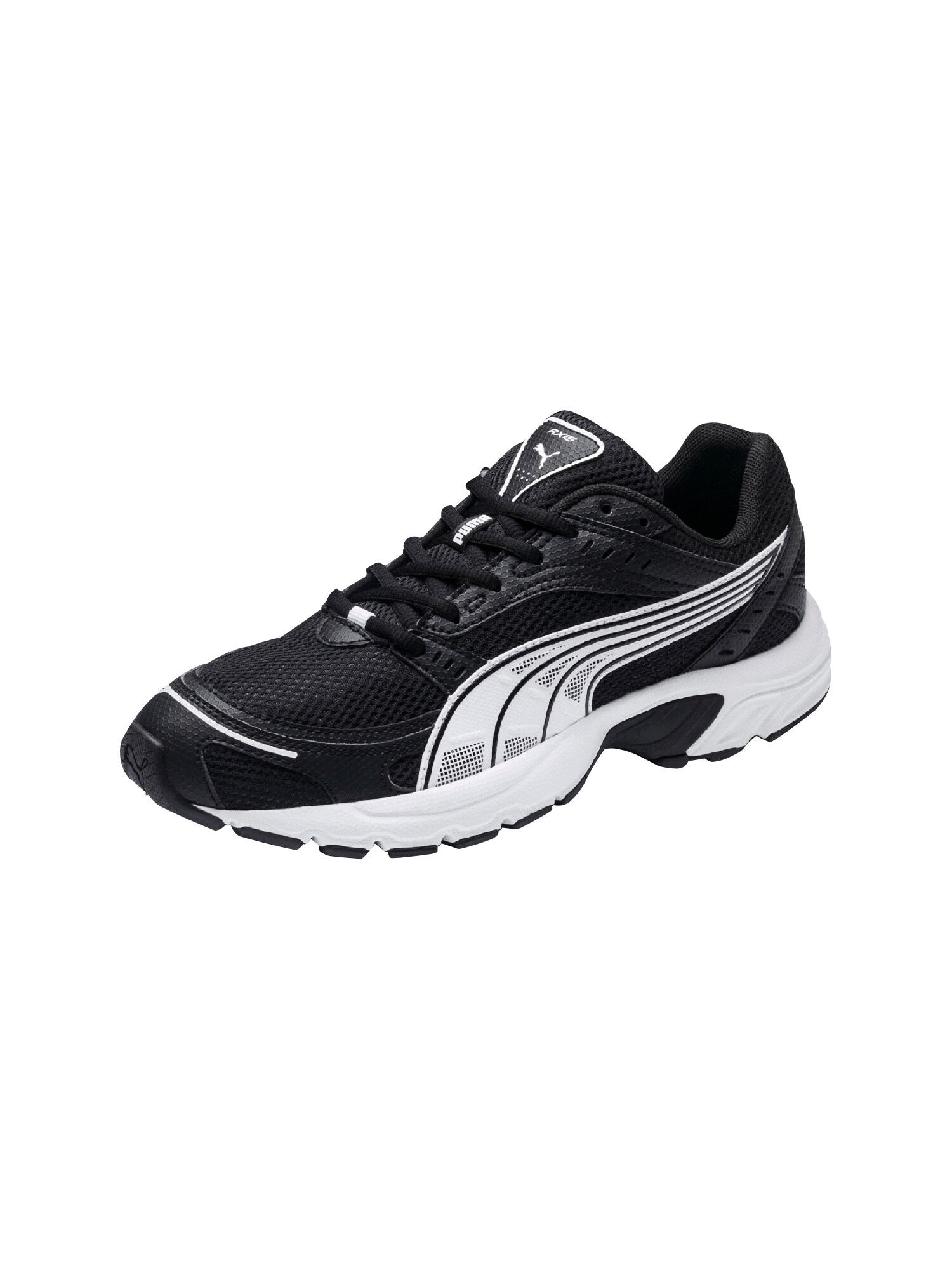 Puma Dames Sneakers Laag Axis Zwart Wit puma kopen in de aanbieding