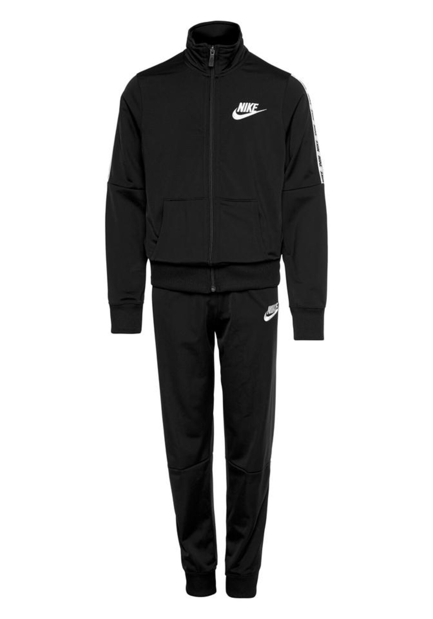 Nike Sportswear Meisjes Joggingpak Zwart Wit nike kopen in de aanbieding