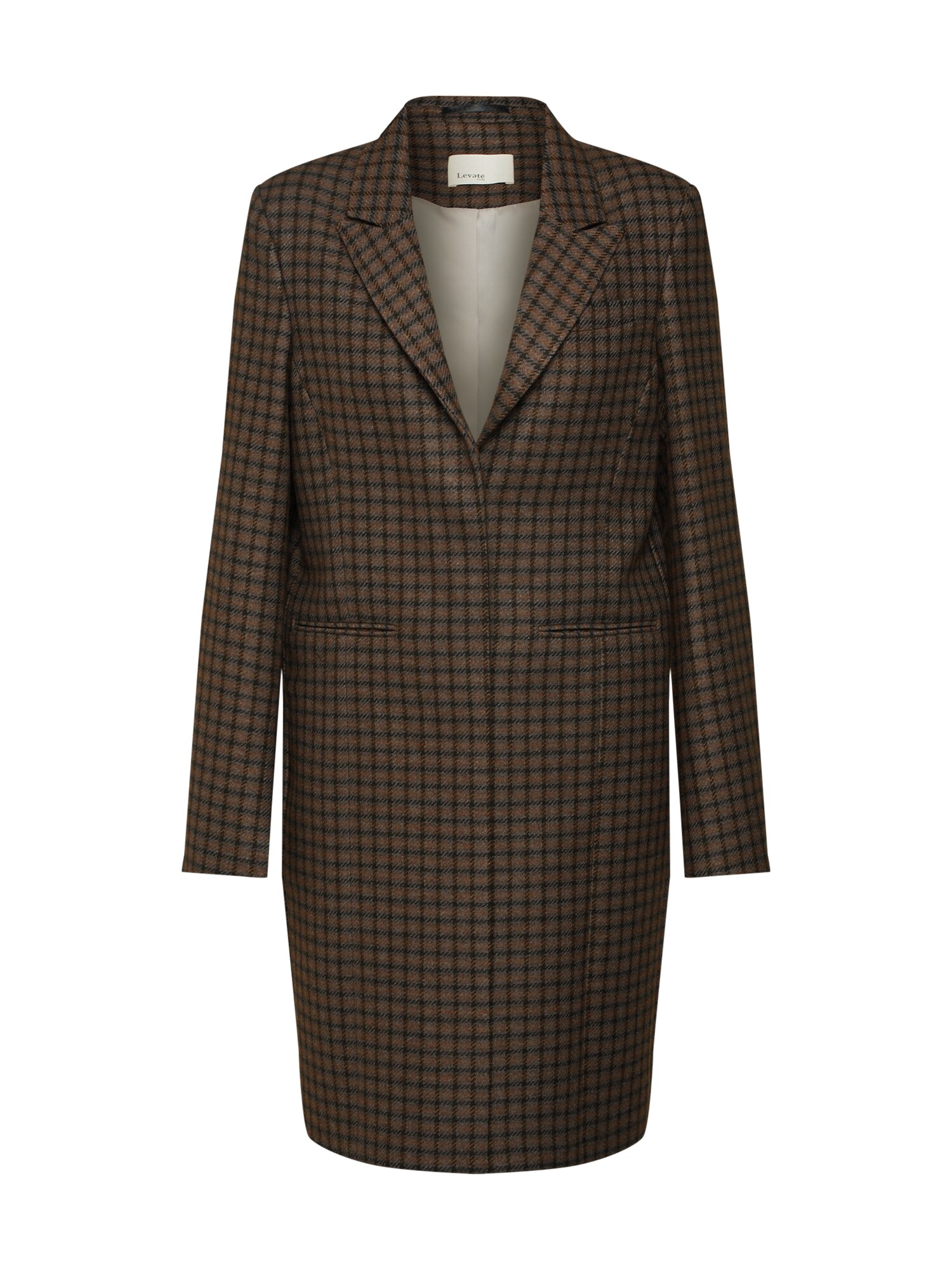 Levete Room Dames Tussenmantel Lr Carrie 2 Bruin Grijs levete room kopen in de aanbieding