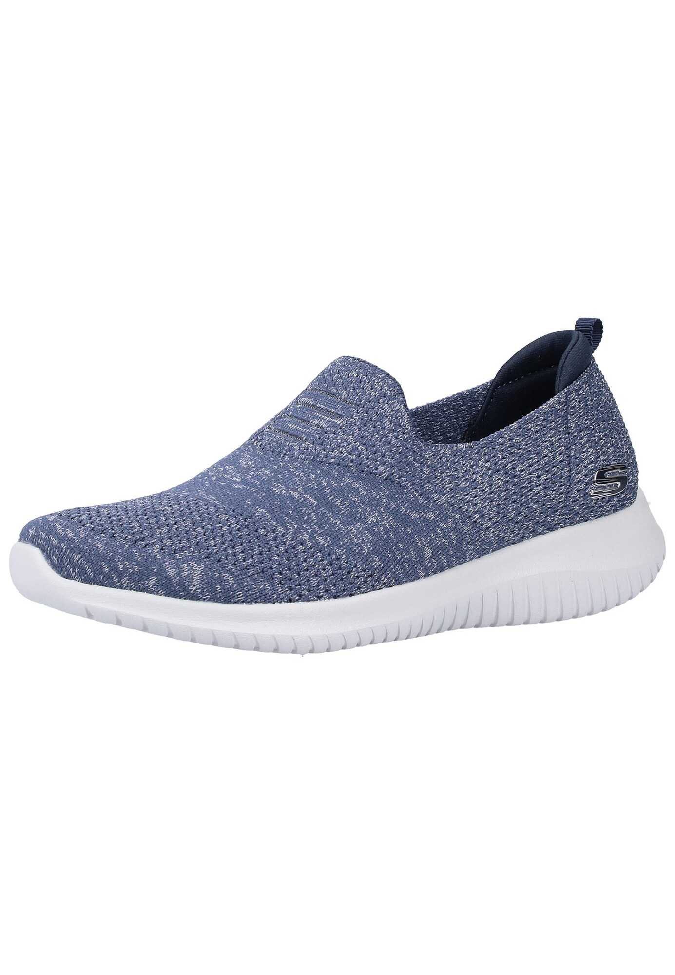 SKECHERS Batai be raištelių  margai mėlyna / balta