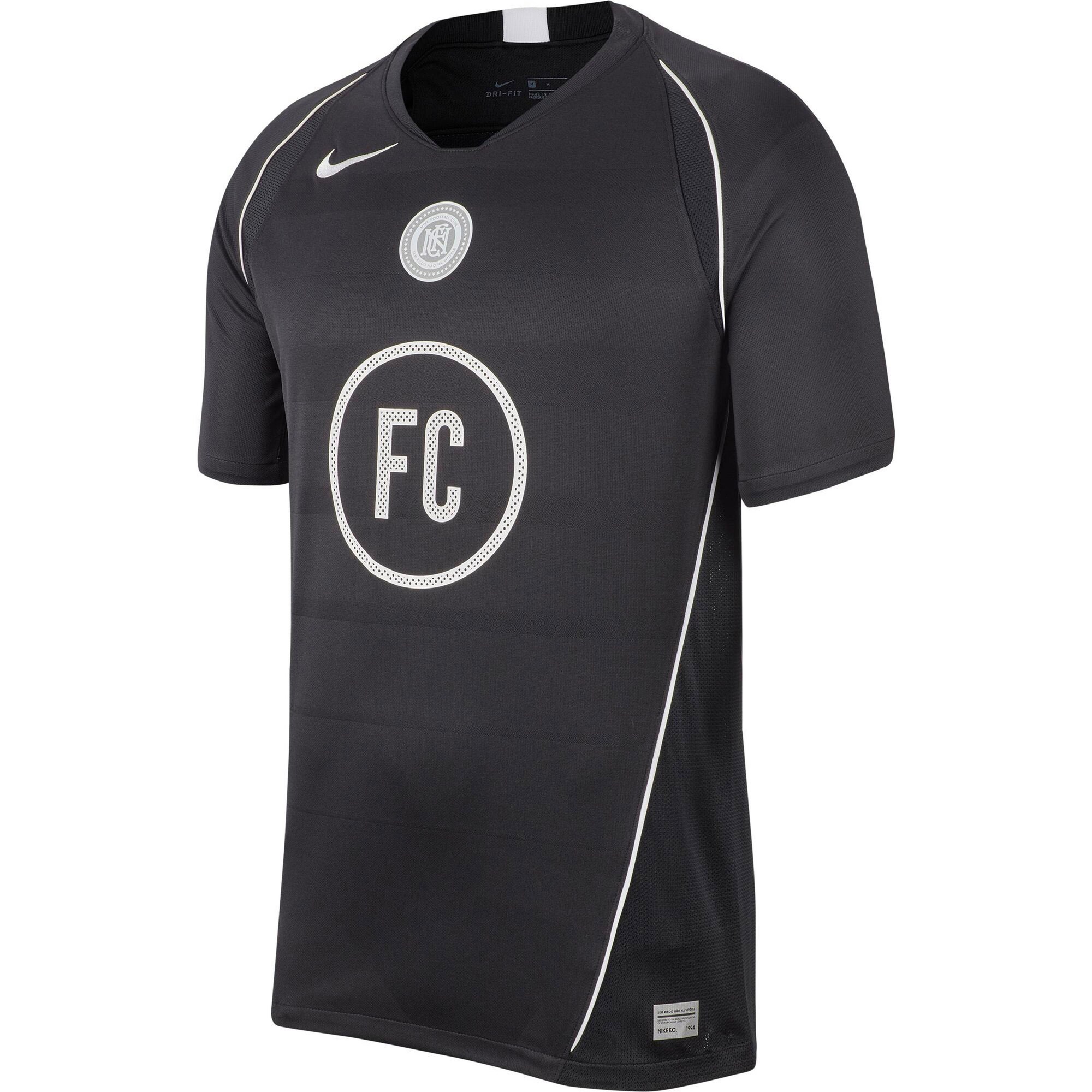 NIKE Tricou funcțional FC  negru / alb