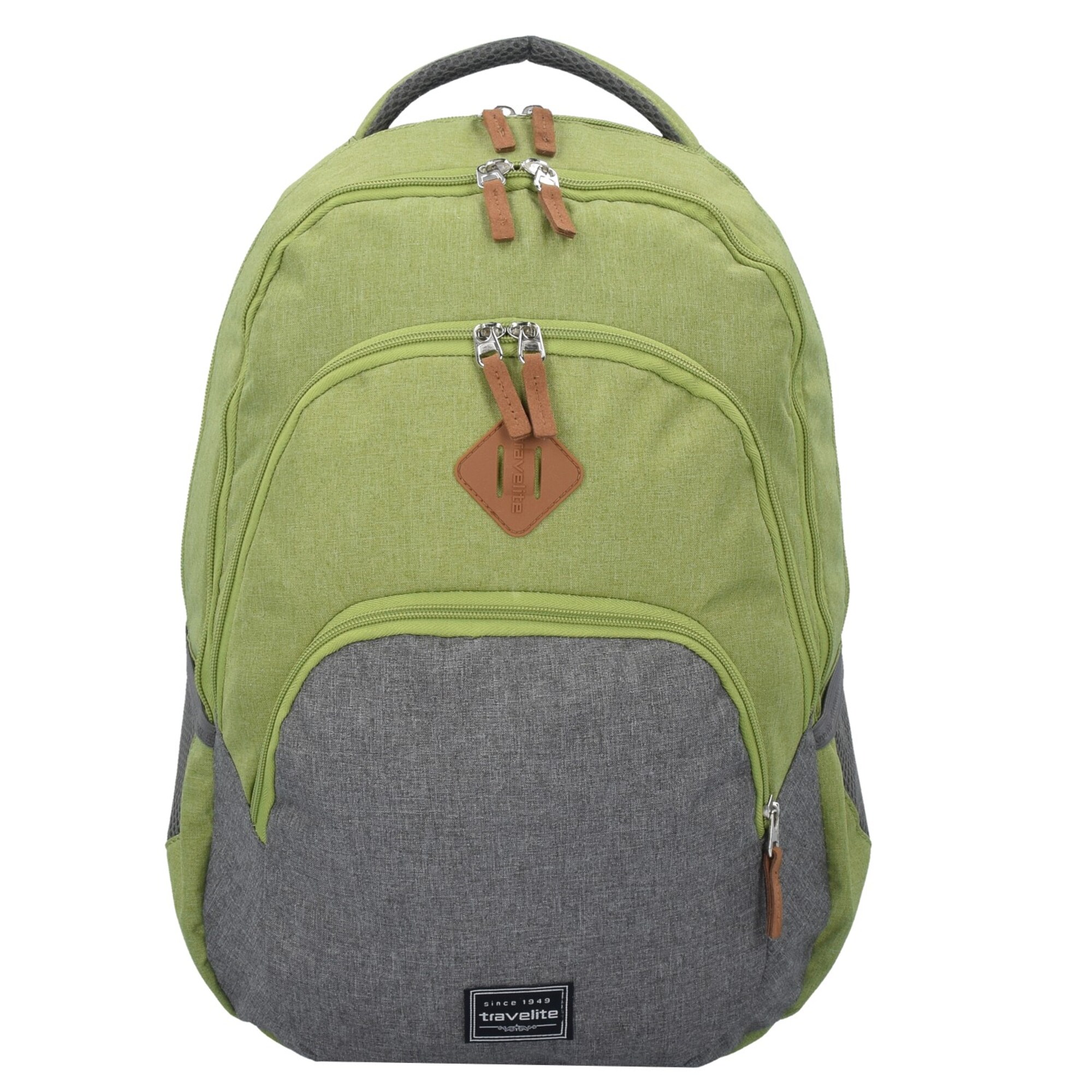 Travelite Rugzak 'Basic' Grijs Gemêleerd / Appel
