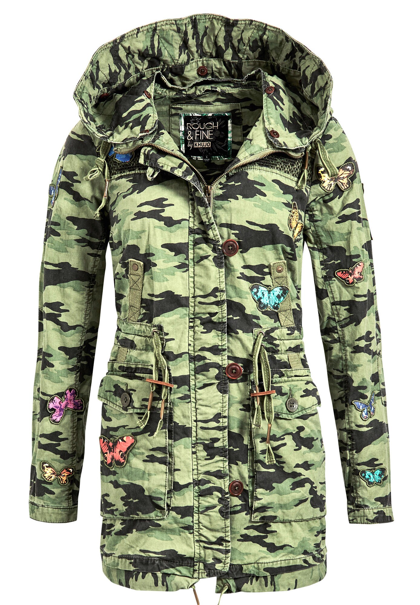 Khujo Dames Tussenjas Taipa Nachtblauw Groen Kaki khujo kopen in de aanbieding