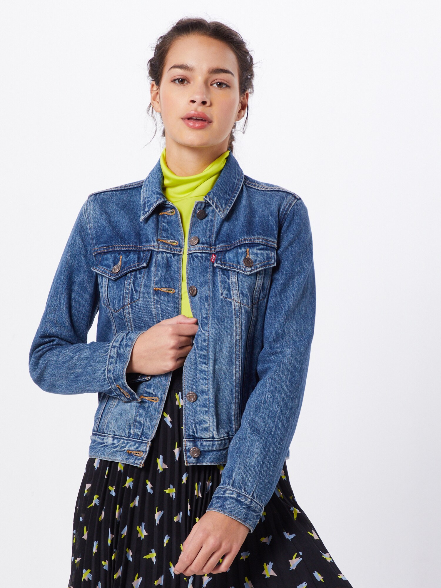 LEVI'S ® Prechodná bunda 'Original Trucker Jacket' modrá denim (obrázok 4)