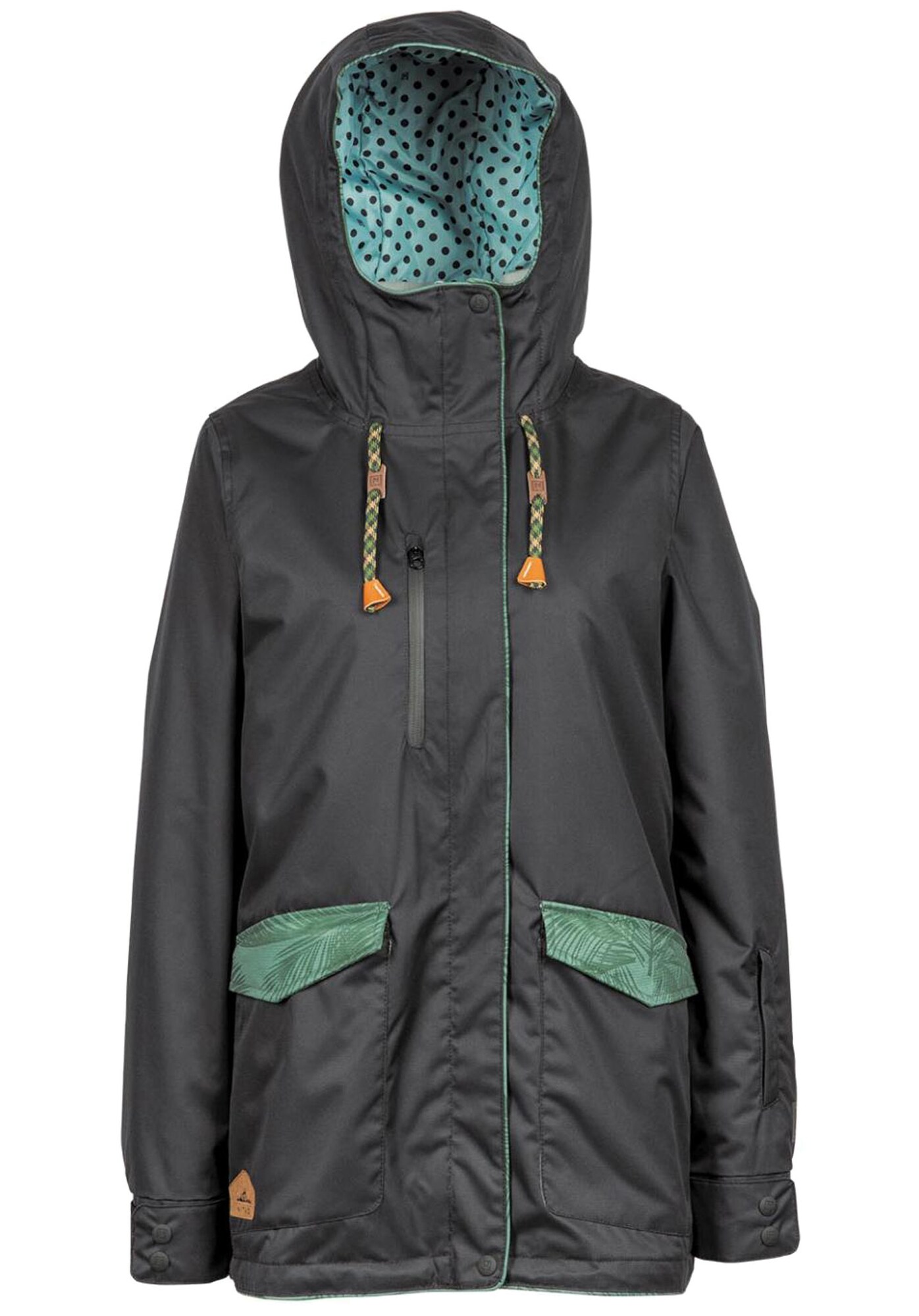 Nitro Dames Sportjas Aaran Mintgroen Zwart nitro kopen in de aanbieding