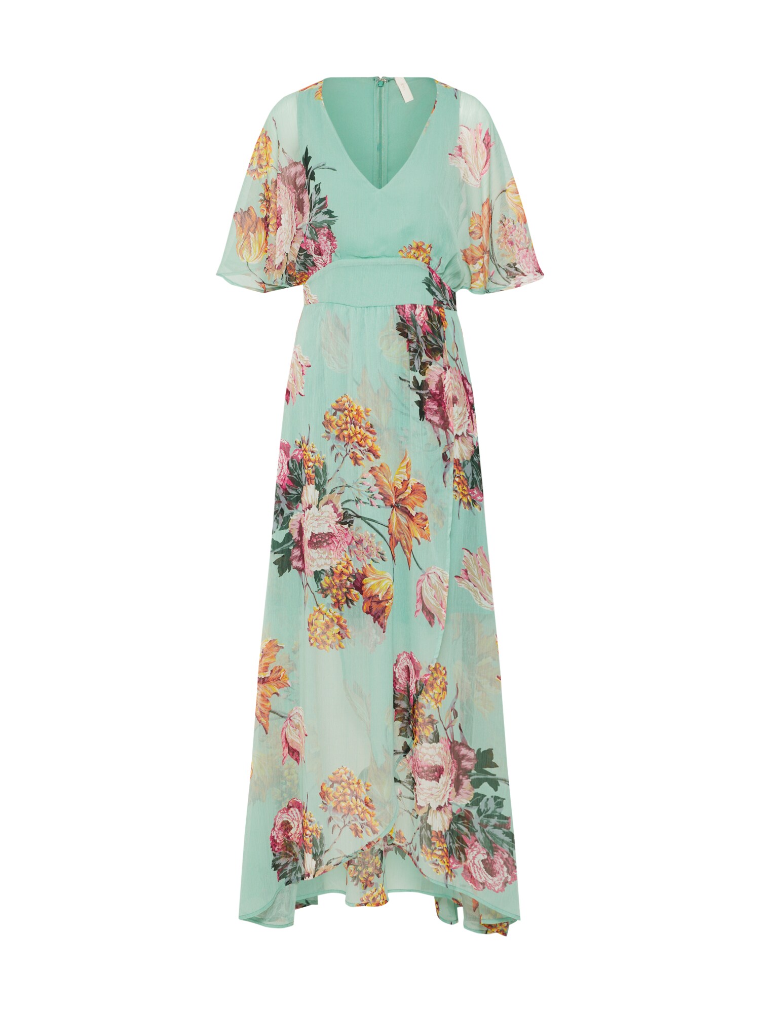 Yas Dames Avondjurk Malla Mintgroen Roestrood yas kopen in de aanbieding