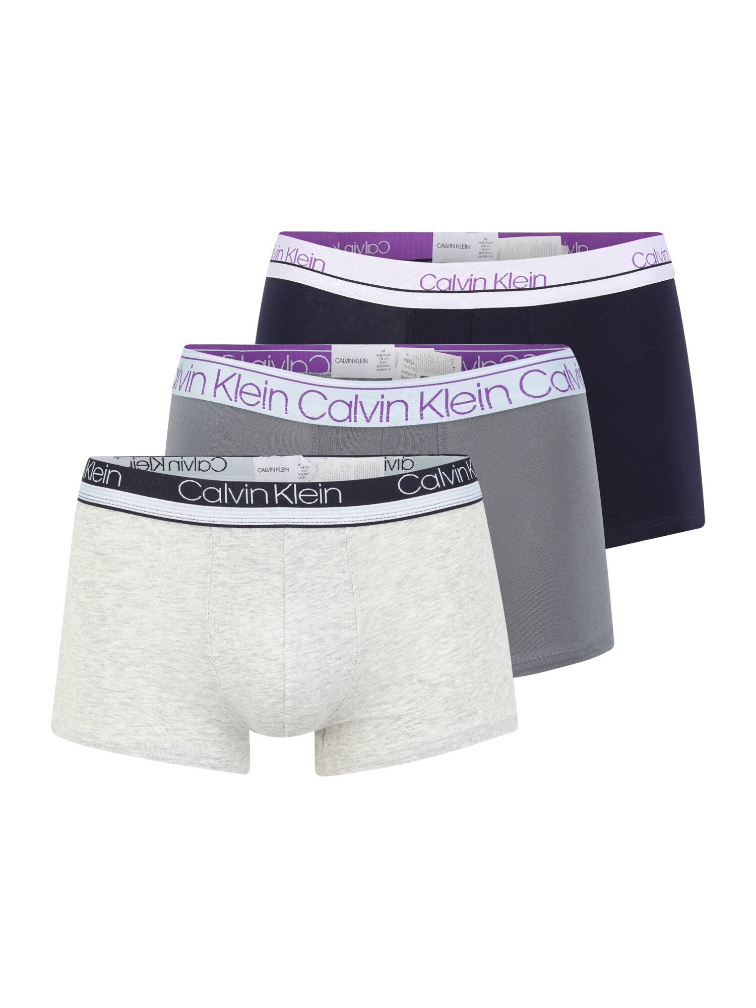 Calvin Klein Underwear Boxer trumpikės  pilka / mėlyna
