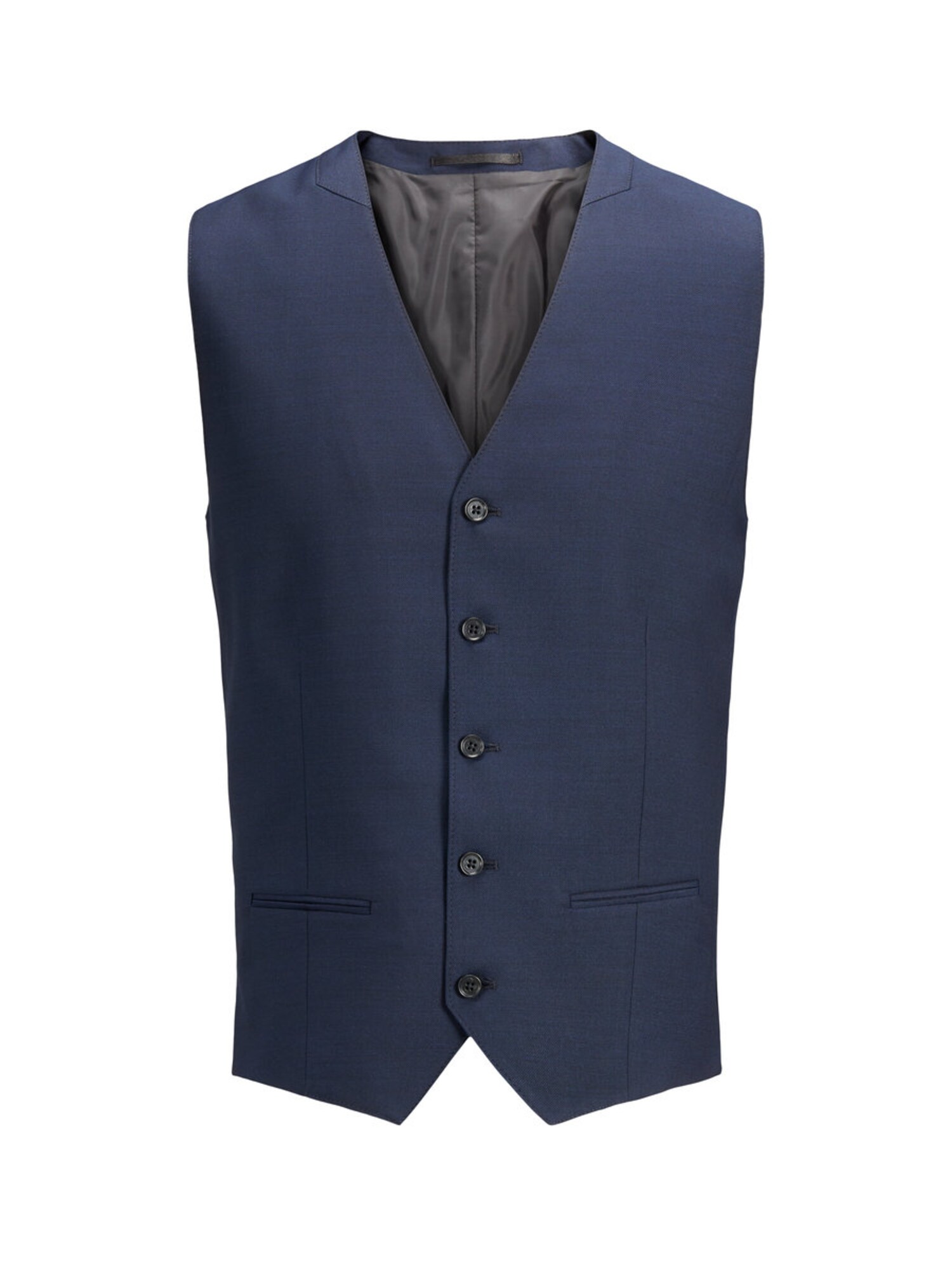 JACK & JONES Vesta k obleku  tmavomodrá