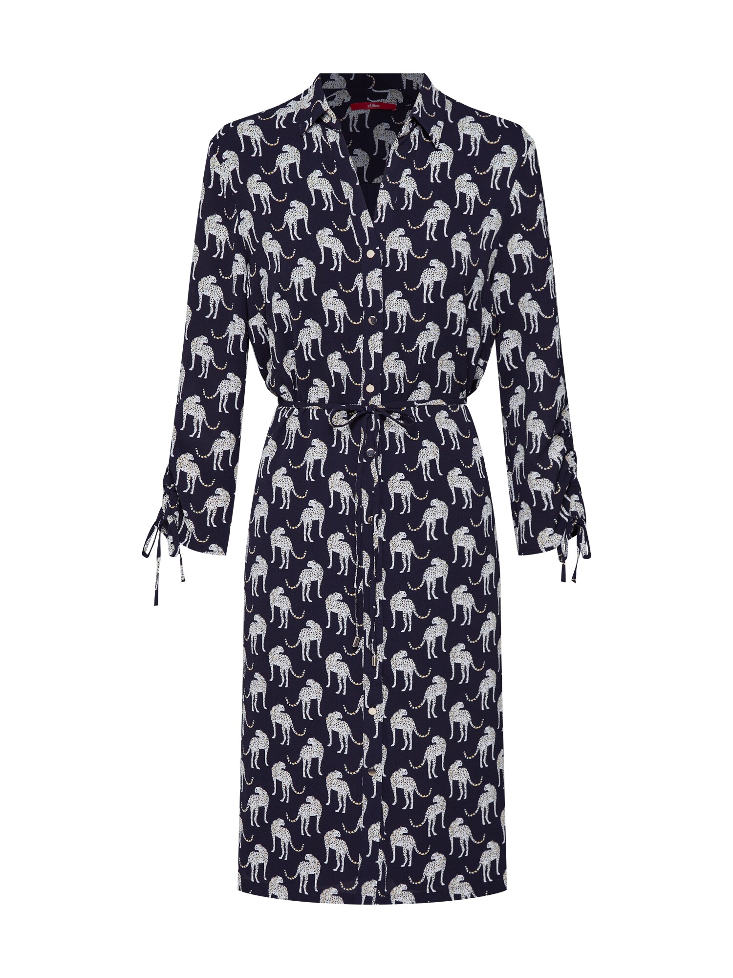 Soliver Red Label Dames Blousejurk Navy Gemengde Kleuren soliver red label kopen in de aanbieding