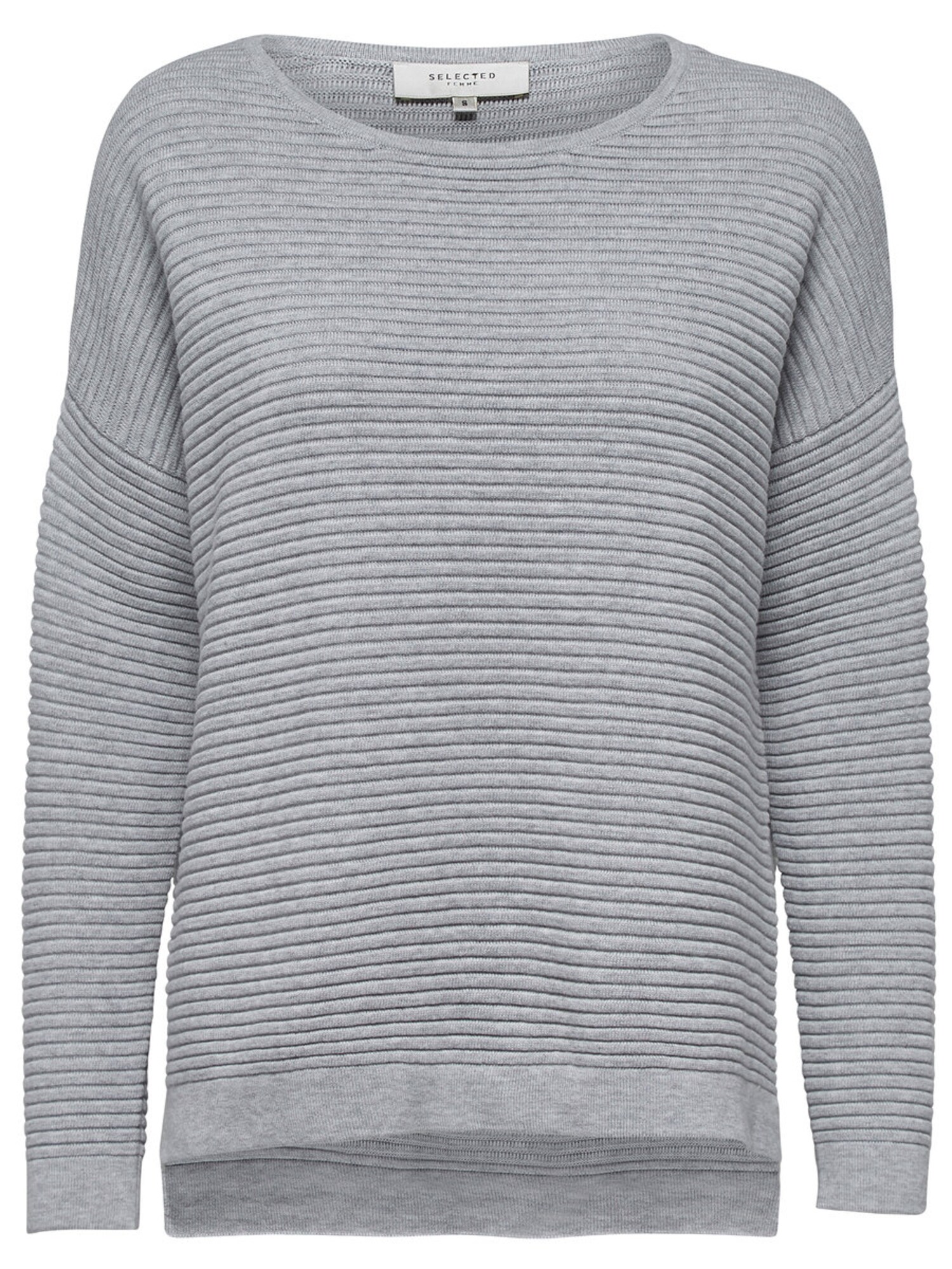 Selected Femme Dames Oversized Trui Grijs selected femme kopen in de aanbieding