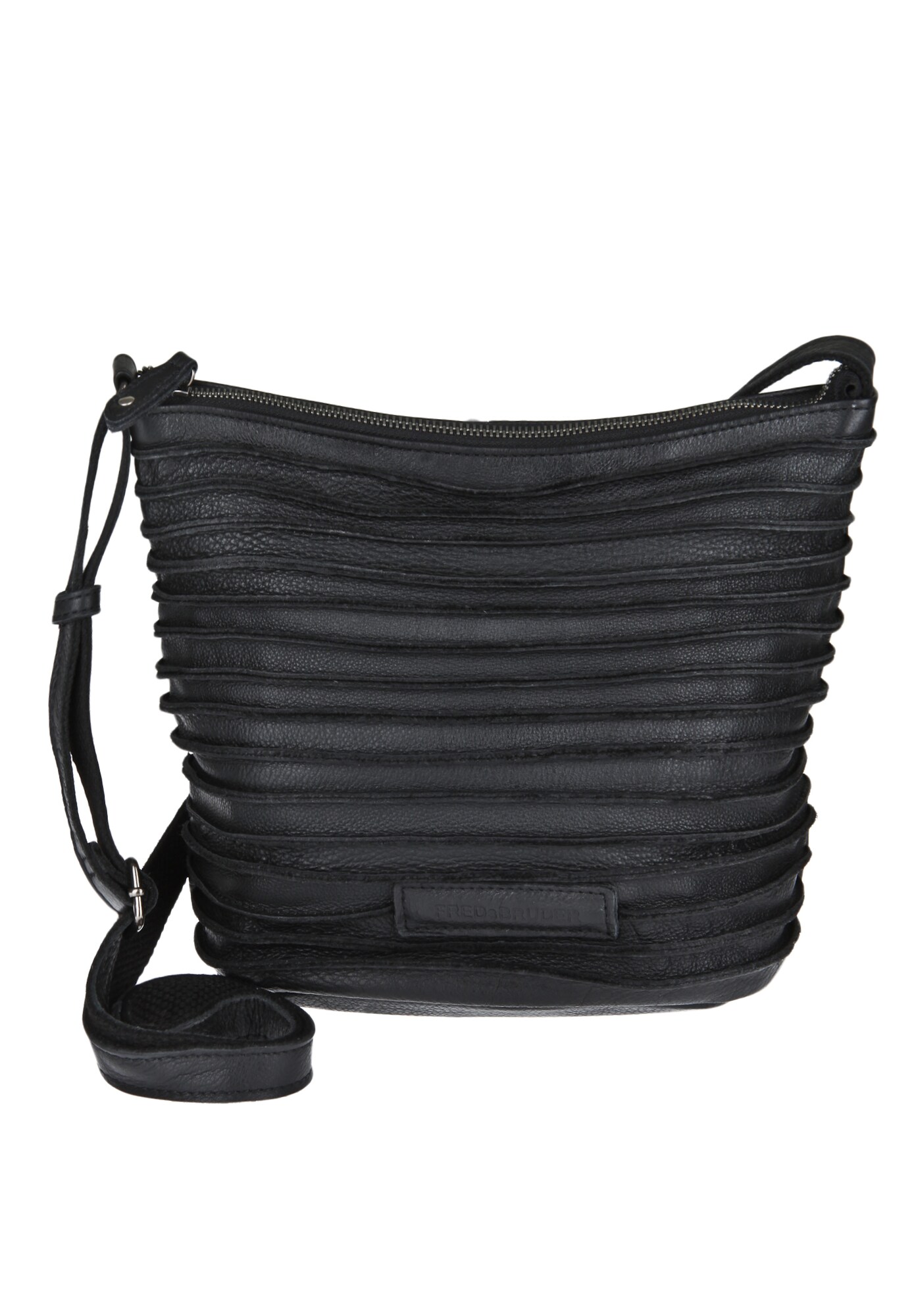 Fredsbruder Dames Schoudertas Riffelinchen Zwart fredsbruder kopen in de aanbieding