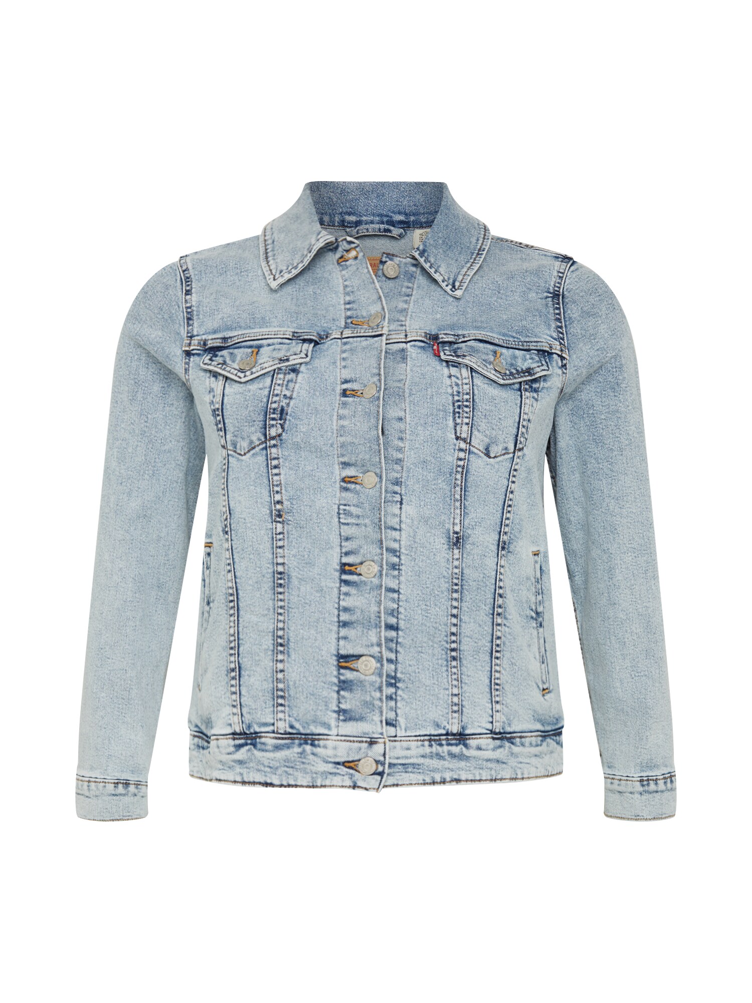 Levi's® Plus Demisezoninė striukė 'PL ORIGINAL TRUCKER'  tamsiai (džinso) mėlyna