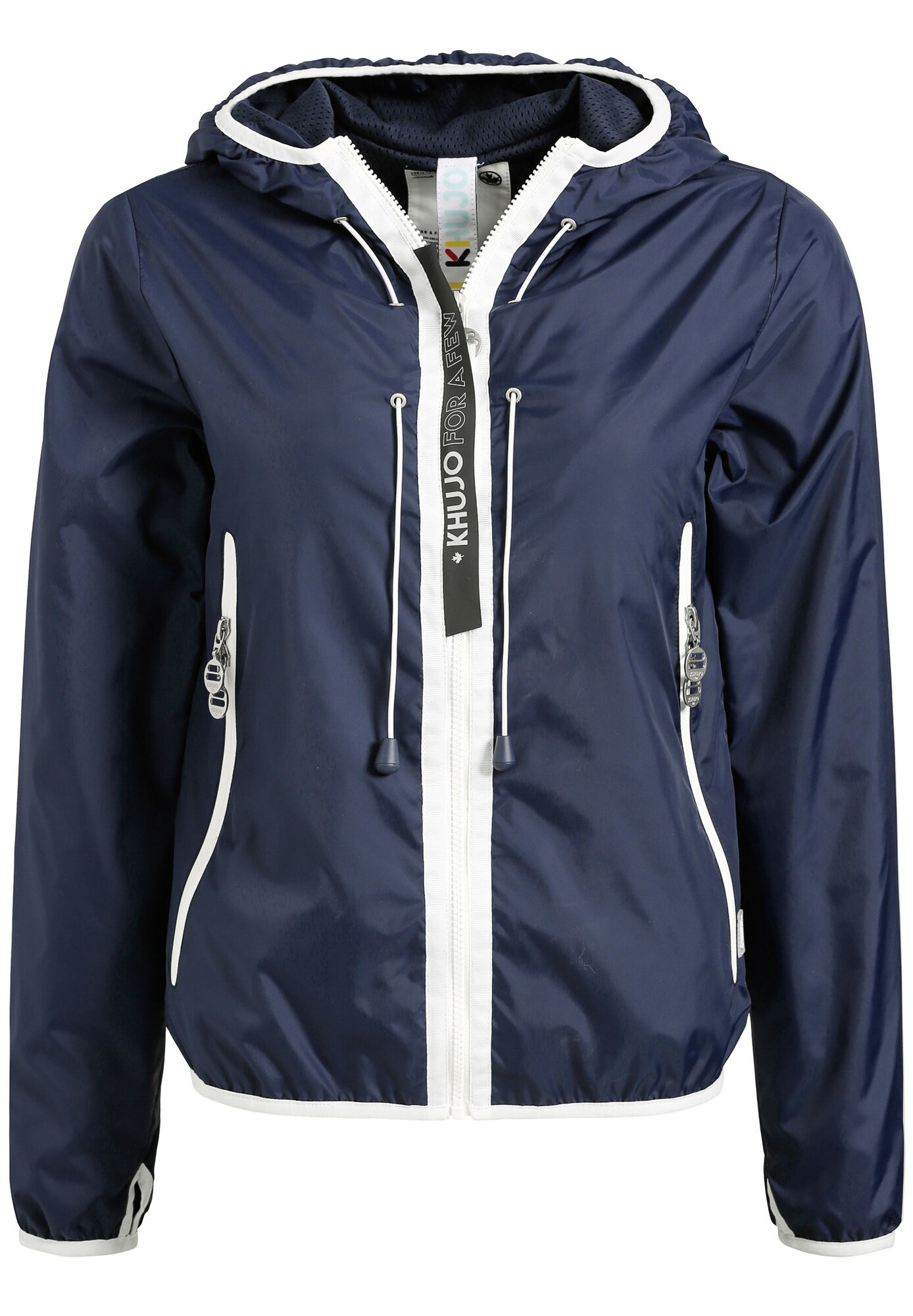 Khujo Dames Tussenjas Susan Navy Wit khujo kopen in de aanbieding