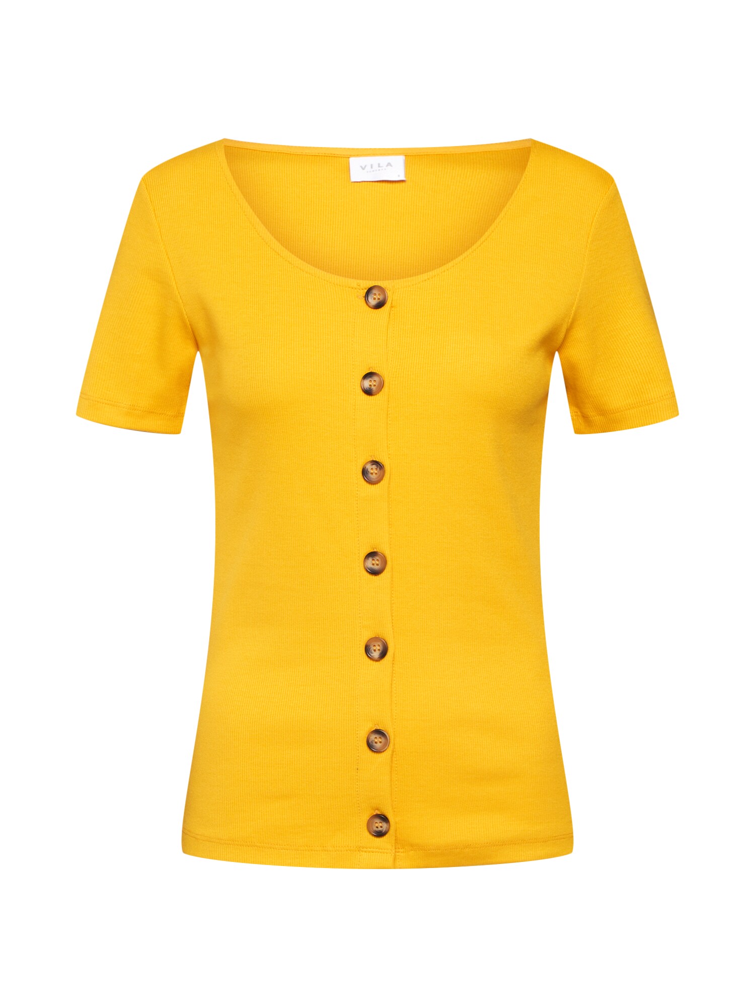 Vila Dames Shirt Conia Geel vila kopen in de aanbieding