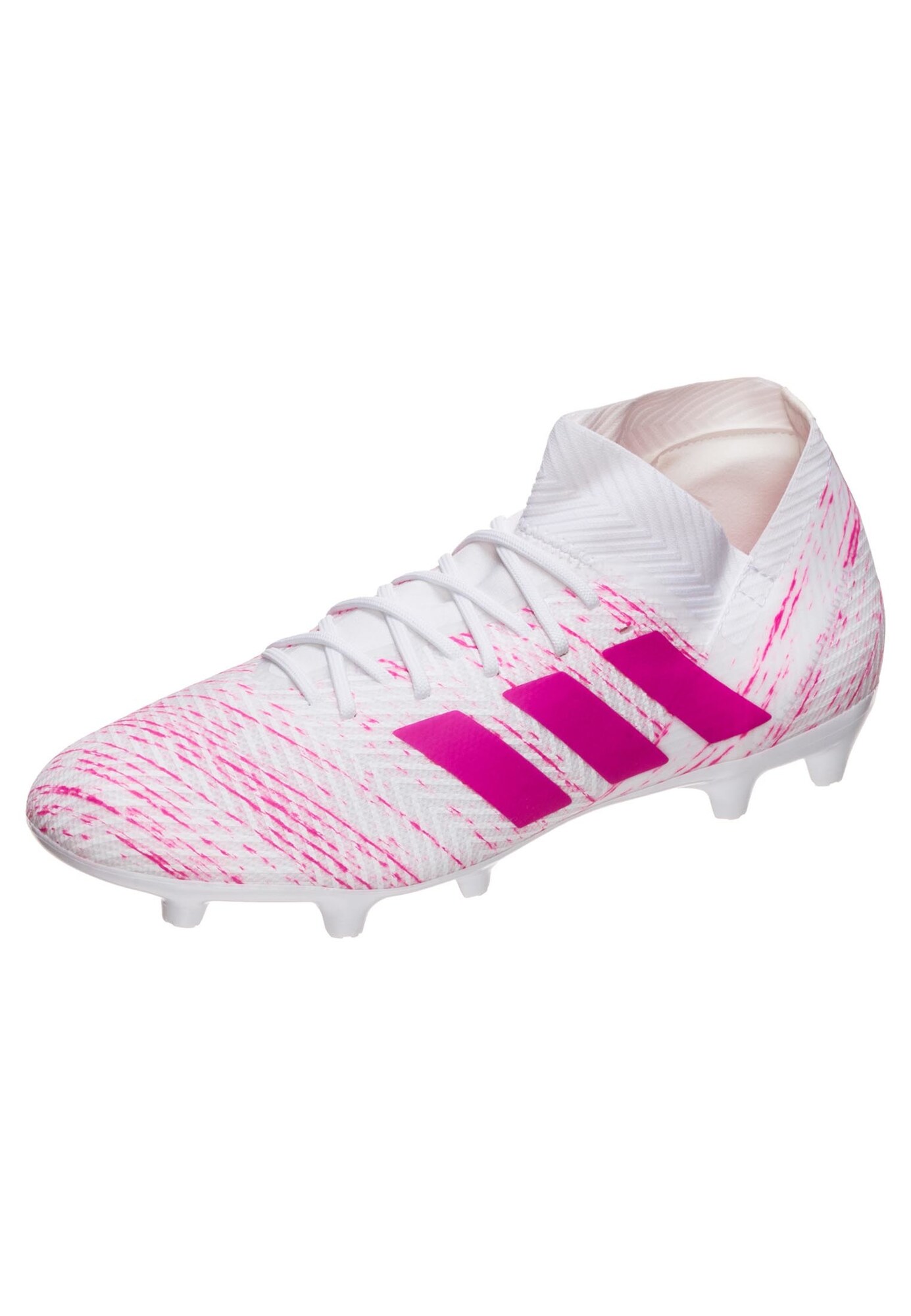 Adidas Performance Heren Voetbalschoen Nemeziz 183 Fg Pink Wit adidas performance kopen in de aanbieding