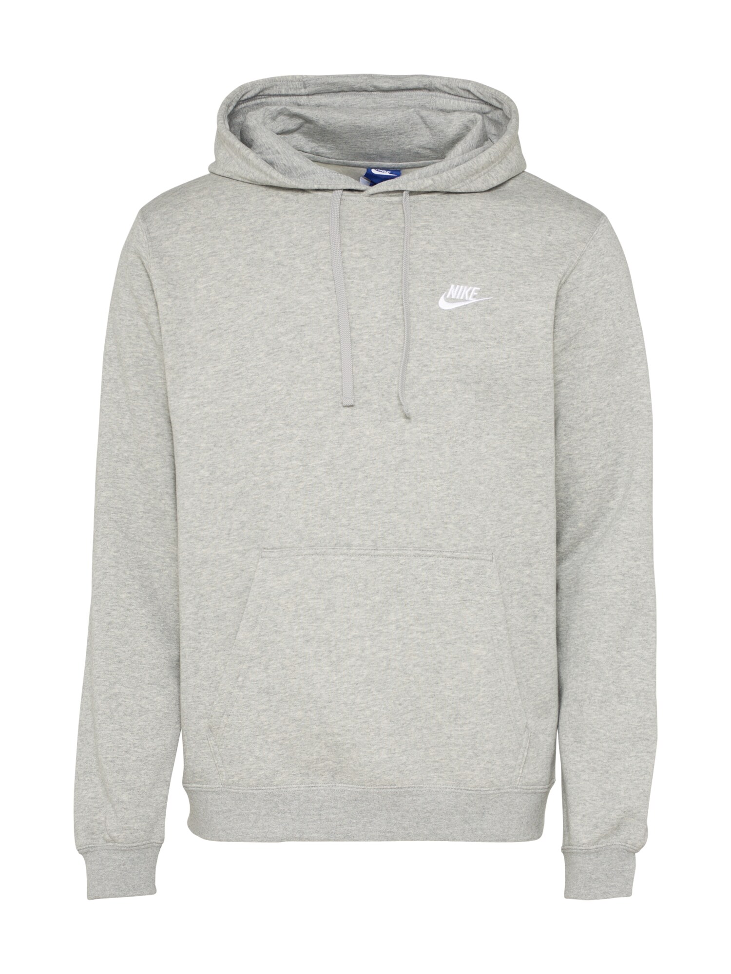Nike Sportswear Heren Sweatshirt Po Flc Club Grijs nike kopen in de aanbieding