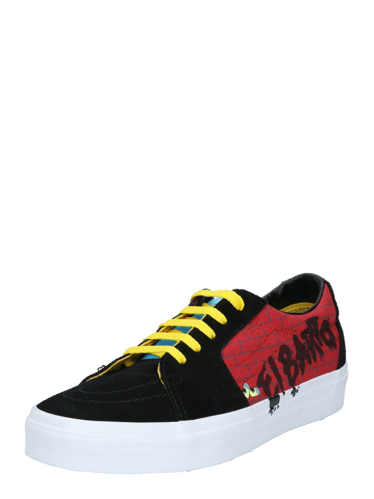VANS Sportbačiai be auliuko 'UA SK8-Low'  juoda / raudona / geltona
