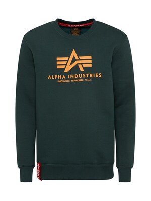 ALPHA INDUSTRIES Sudadera  pino / mandarina / rojo / blanco