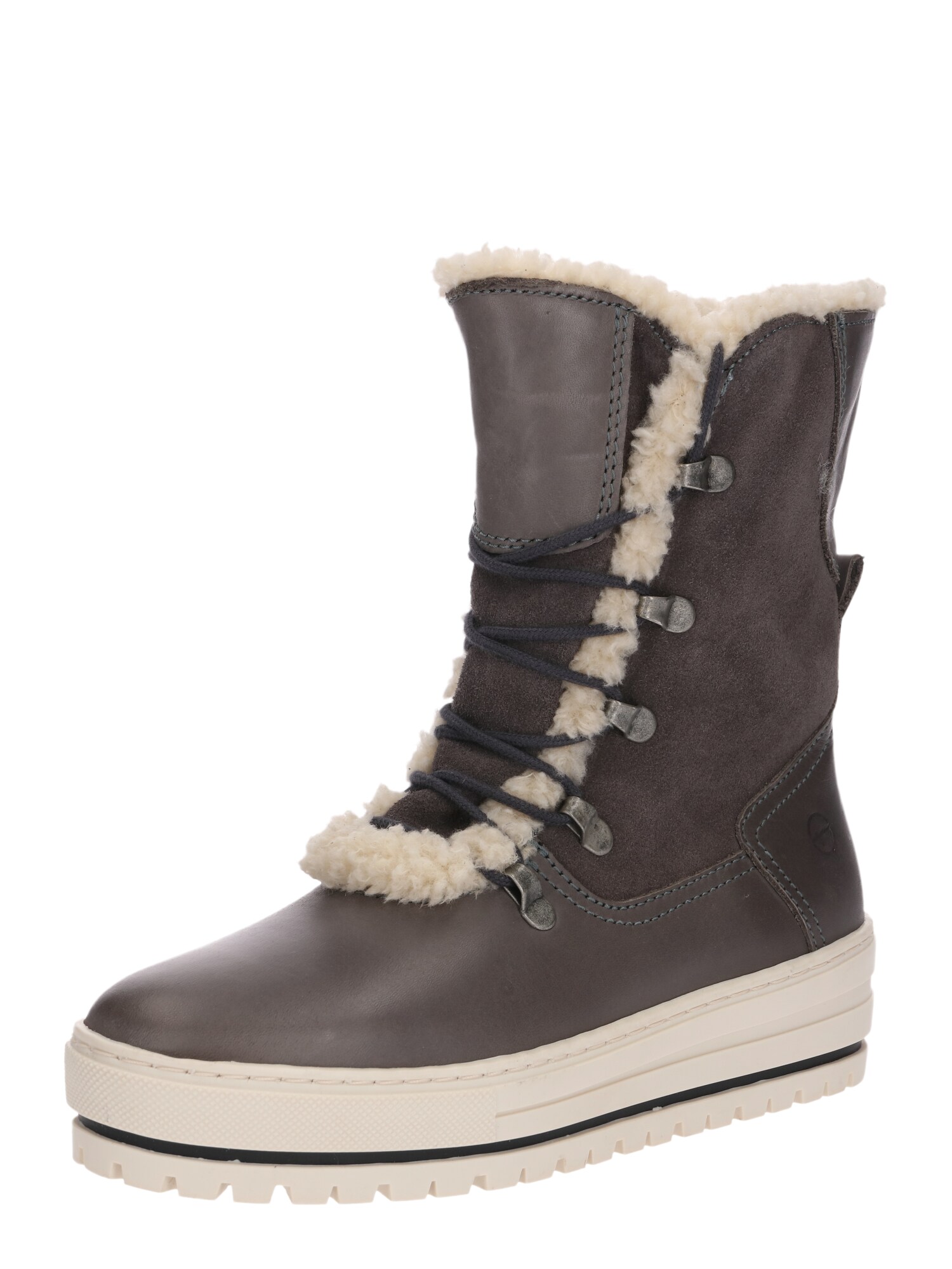 Tamaris Dames Snowboots Taupe tamaris kopen in de aanbieding