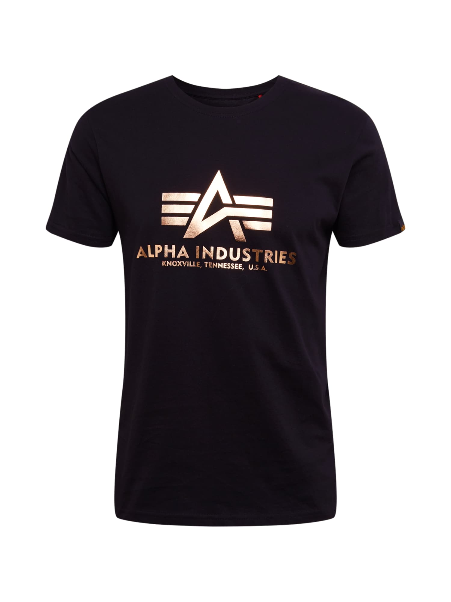 ALPHA INDUSTRIES Tricou  auriu / negru