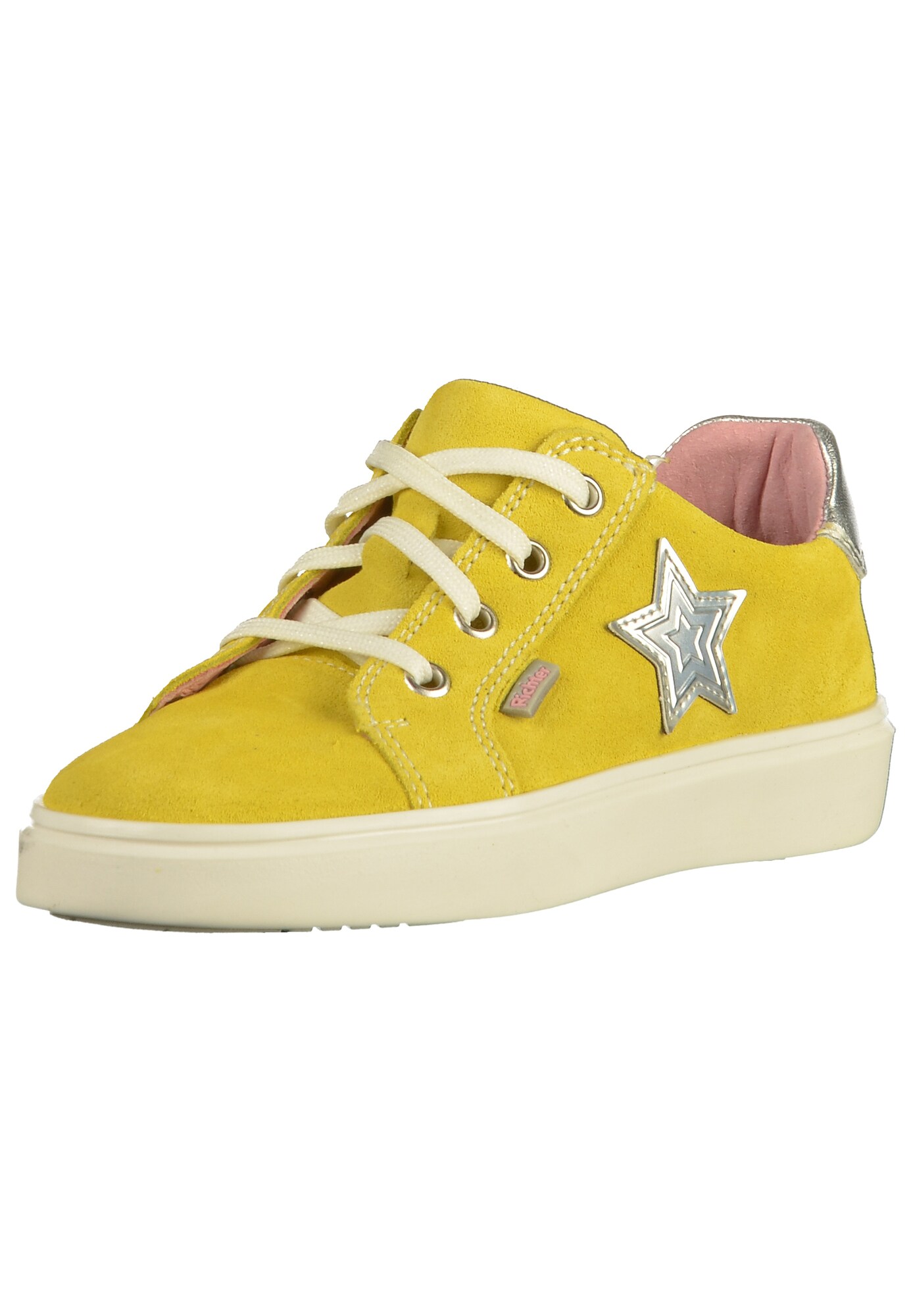 Richter Meisjes Sneakers Geel Zilver richter kopen in de aanbieding