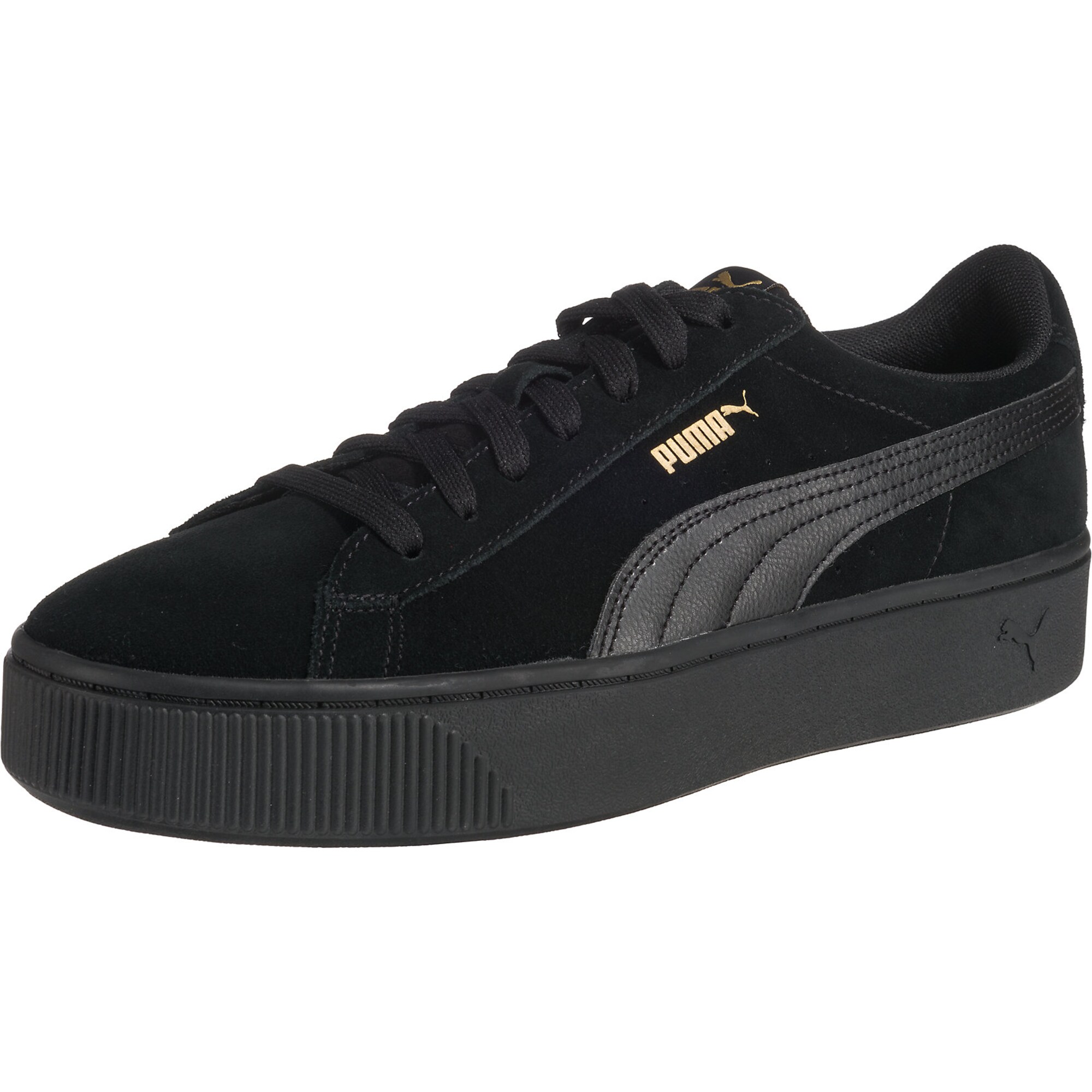 PUMA Sportbačiai be auliuko 'Vikky'  juoda / auksas