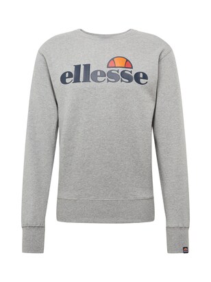 Ellesse Sweatshirt ‘Succiso’ Donkergrijs / Grijs gemêleerd / Oranje / Rood