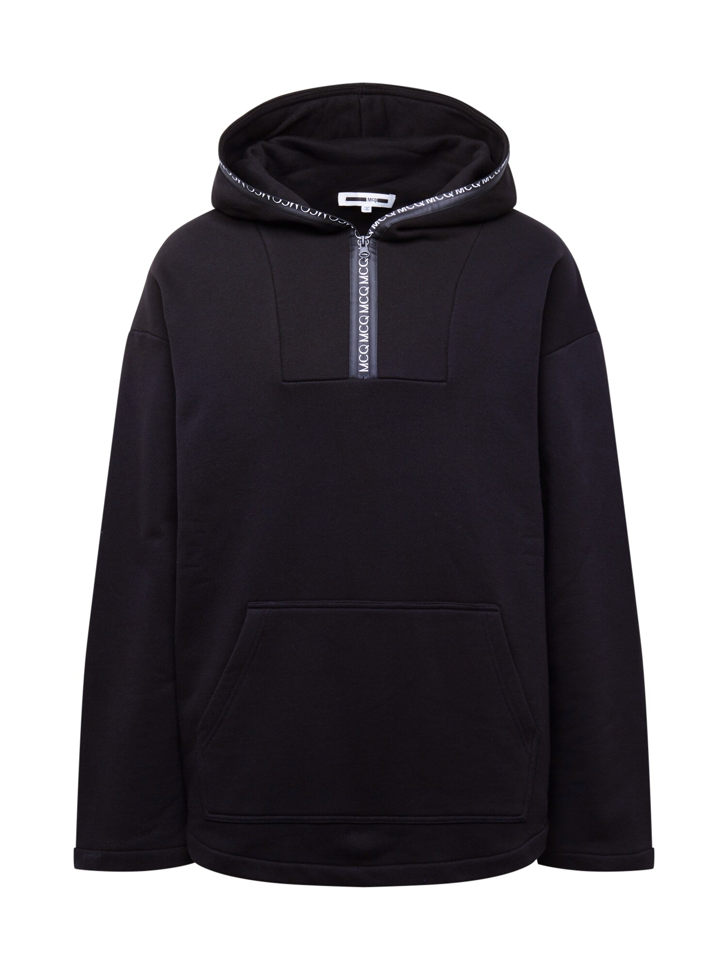 McQ Alexander McQueen Megztinis be užsegimo 'Funnel Neck'  juoda