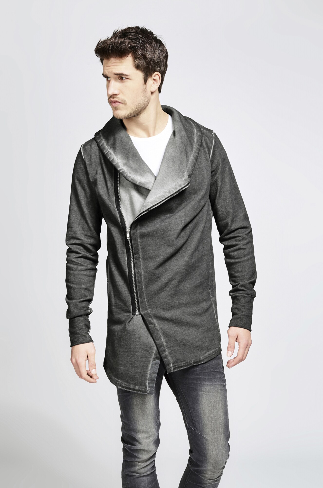 Trueprodigy Heren Sweatvest The Gamer Grijs Antraciet trueprodigy kopen in de aanbieding