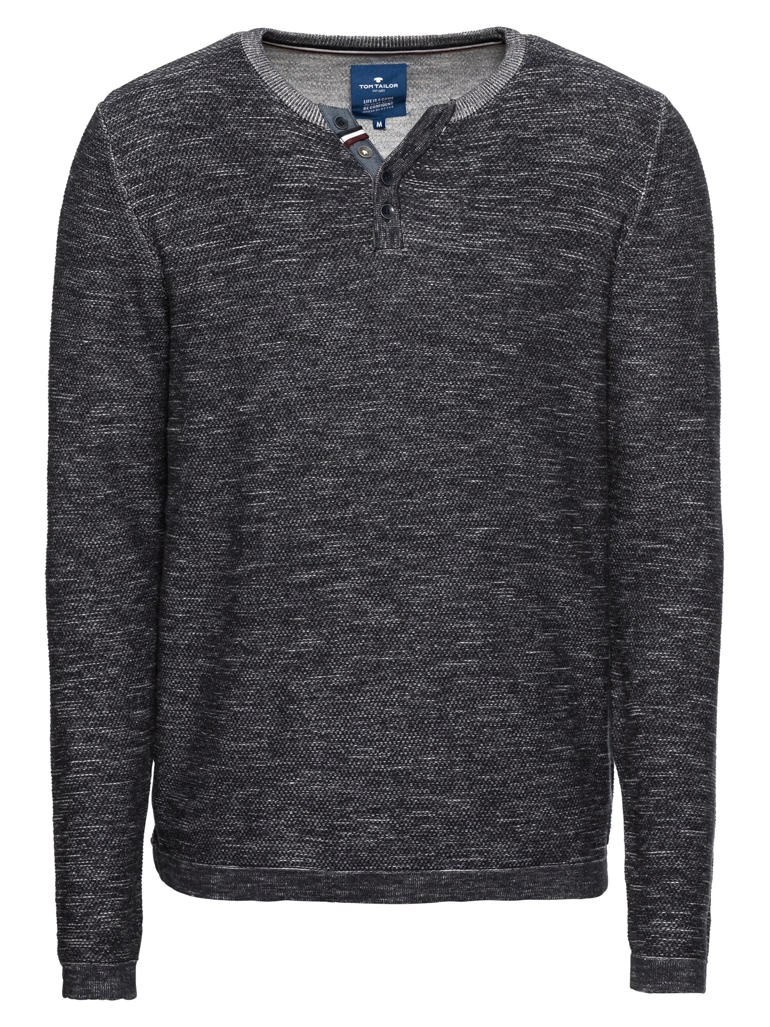 Tom Tailor Heren Trui Antraciet tom tailor kopen in de aanbieding
