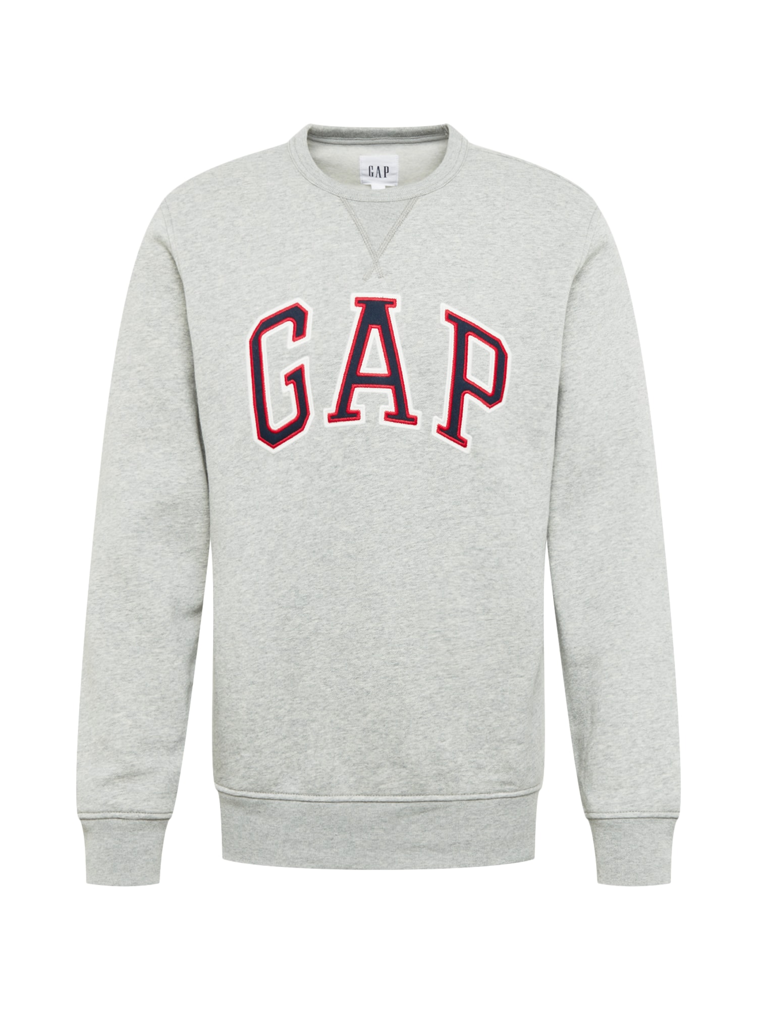 GAP Sweatshirt ''''ARCH CREW'''' blau / grau / rot