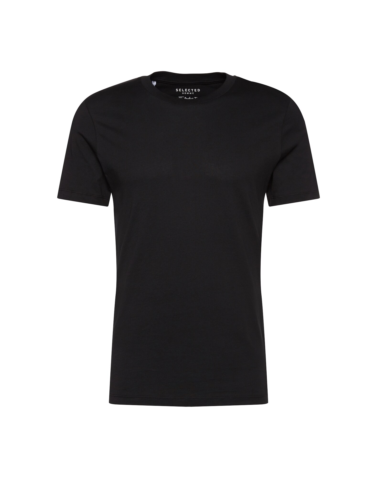 Selected Homme Heren Shirt Shdtheperfect Ss O Neck Tee Noos Zwart selected homme kopen in de aanbieding