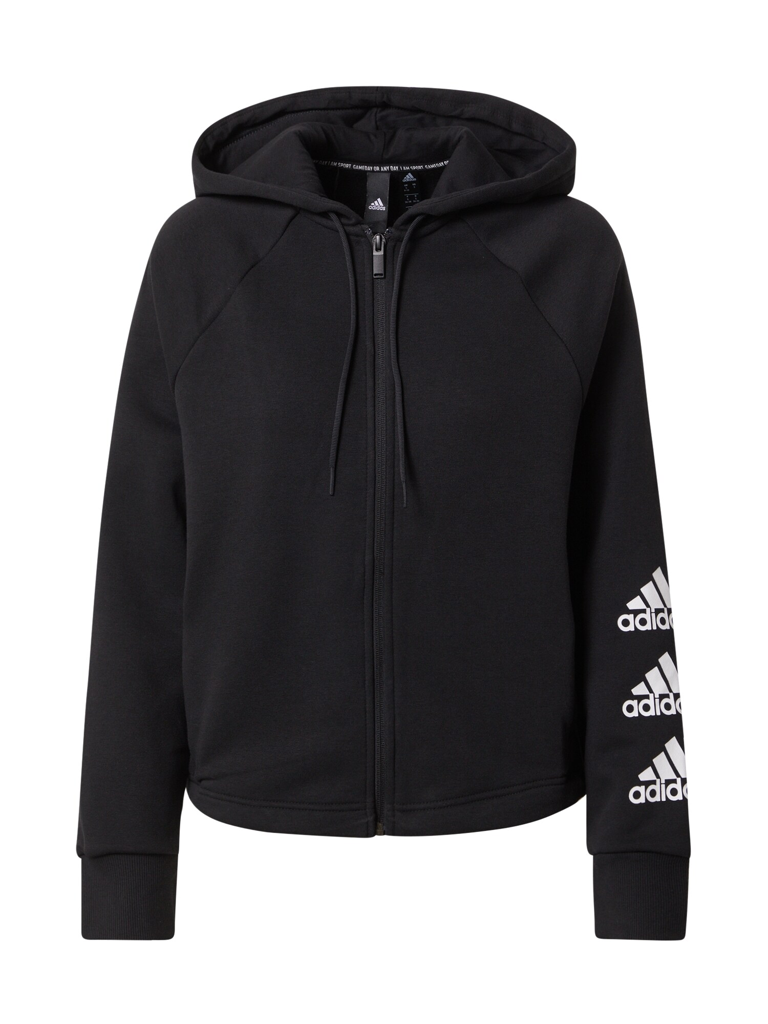 ADIDAS PERFORMANCE Sportinis džemperis  juoda / balta