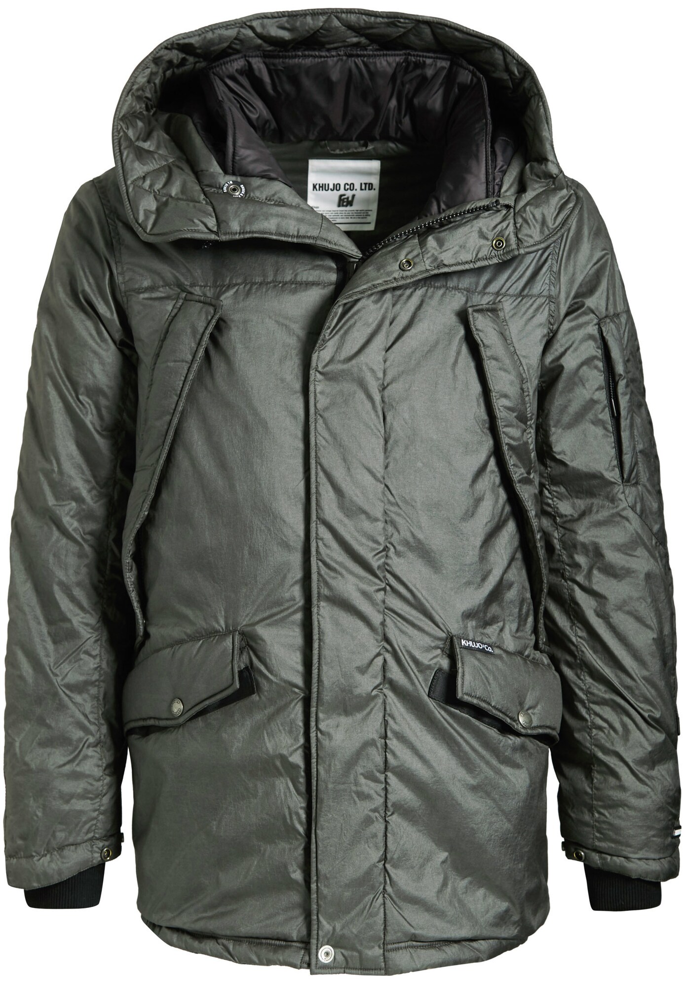 Khujo Heren Winterjas Perjik Zilvergrijs khujo kopen in de aanbieding