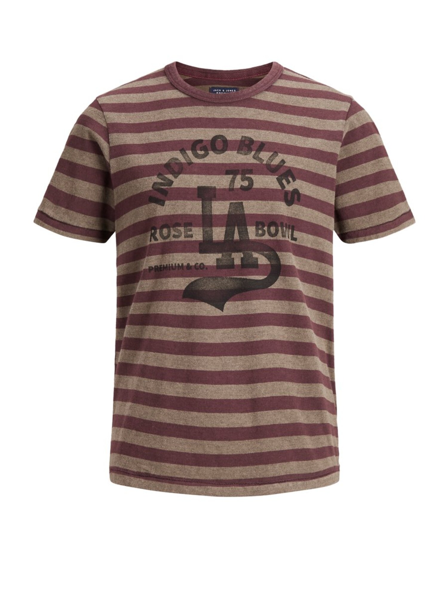 Jack Jones Junior Jongens Shirt Beige Roestbruin jack jones junior kopen in de aanbieding