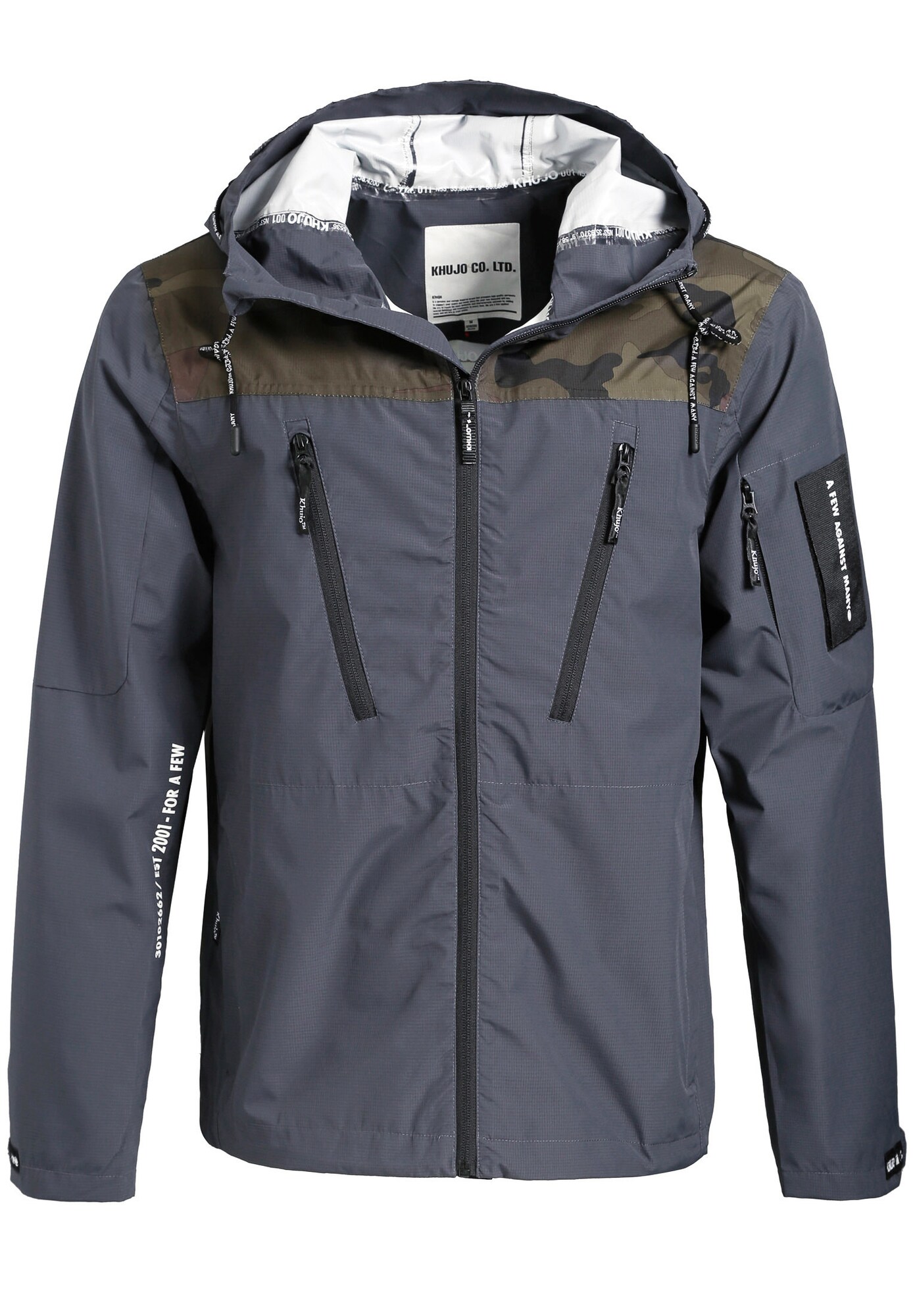 Khujo Heren Tussenjas Matteo Bruin Donkergrijs Kaki Olijfgroen khujo kopen in de aanbieding