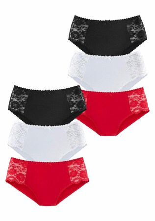 PETITE FLEUR, Slip, piros, fekete & fehér